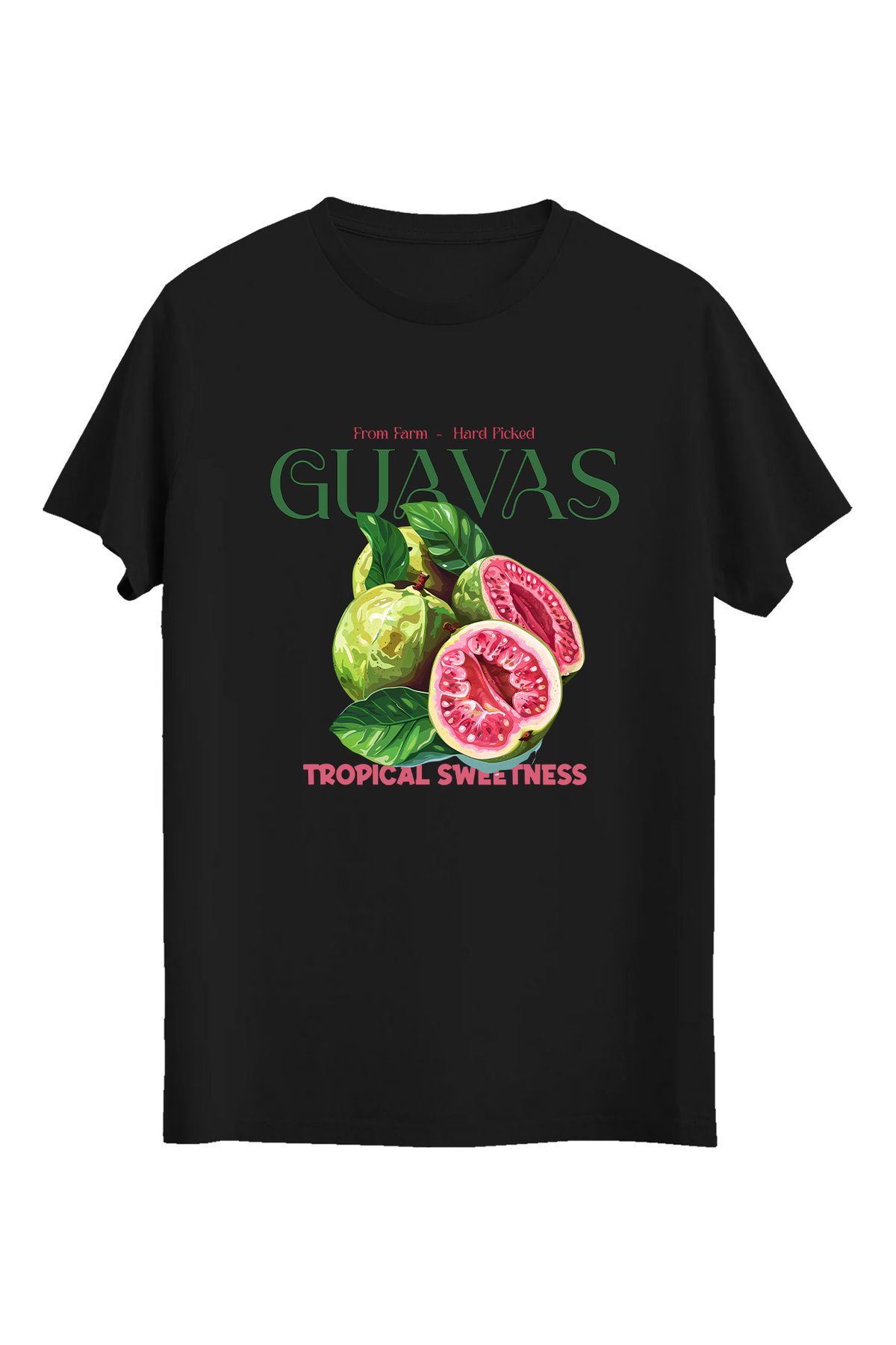 srcmarket Guavas İncir Dijital Baskılı Unisex Tshirt