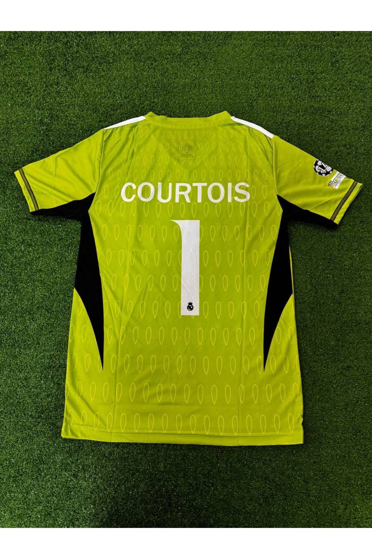 FAMİLYSTAN Yeni Sezon 2023/24 R./.Madrid COURTOİS/1 Numara Kaleci Forma Spor T-Shirt
