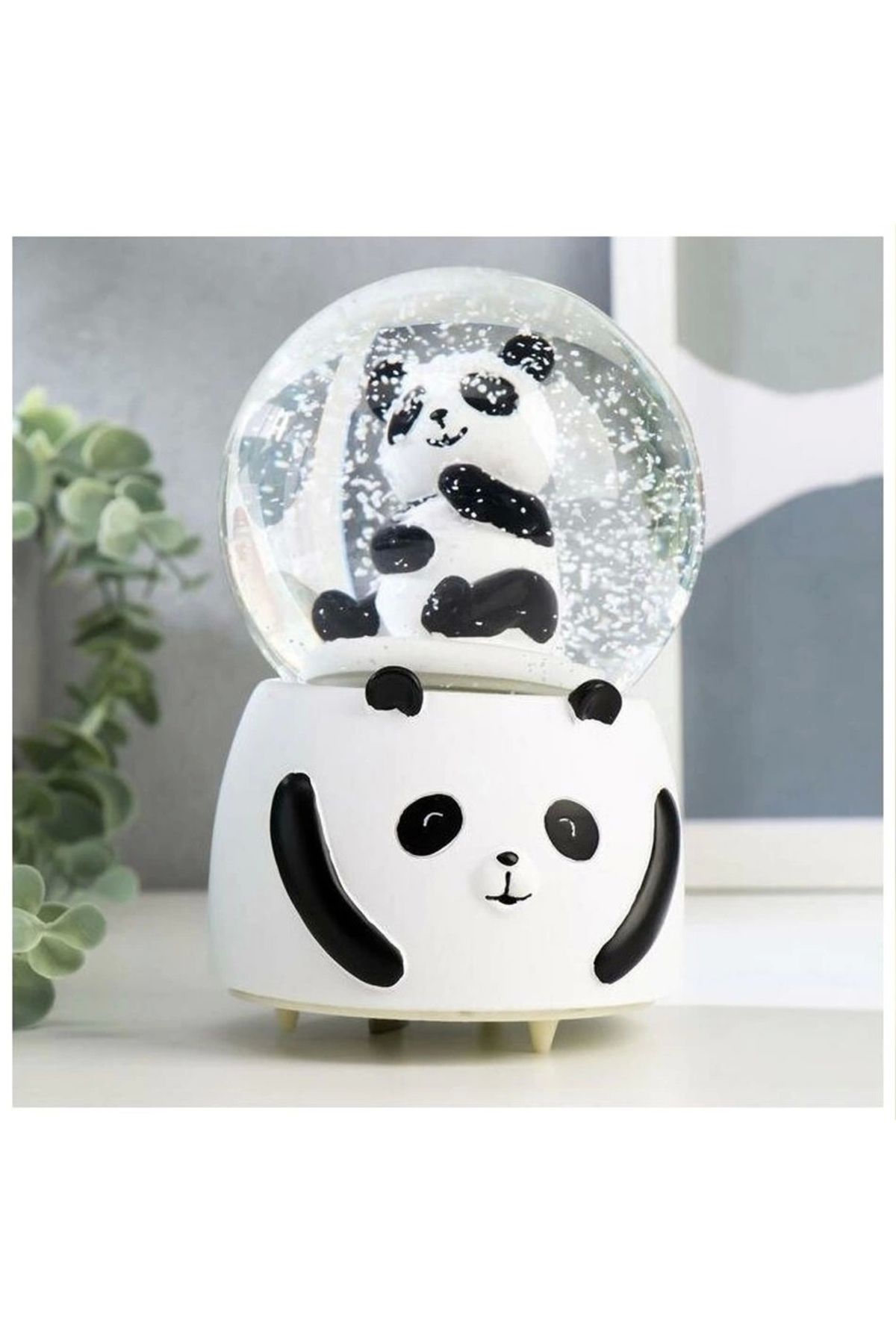 Nemere Siyah Beyaz Panda Kar Küresi Büyük Boy