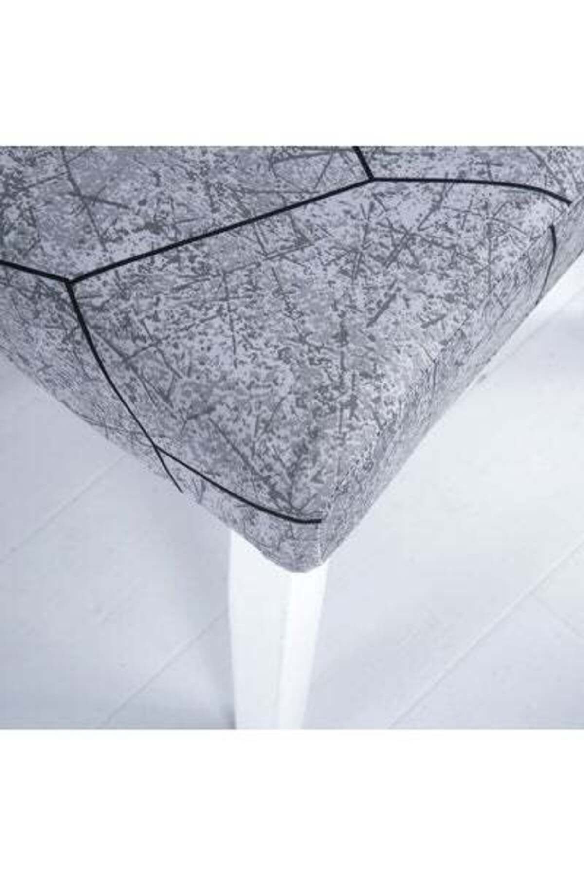 HALAMODO-One-Piece Stretch Chair Cover Grey 38 x 38 x 45cm 4