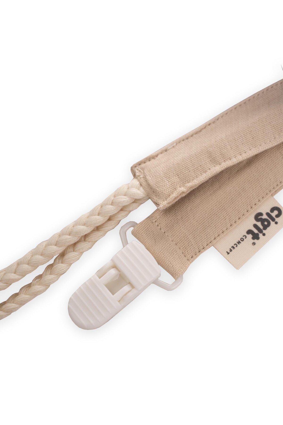 Cigit Bebek Pamuk Emzik Tutmacı 23 cm Bej fotoğrafı 2 (önizleme)