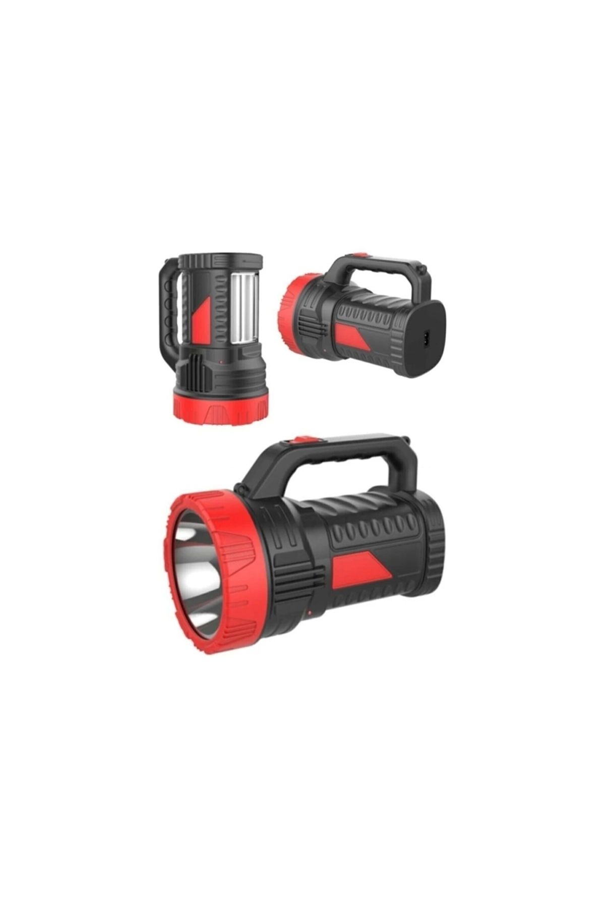 Nemere Projektör 15w Led Şarjlı El Feneri Ve X2 Tüp 26smd Led Çift Yönlü