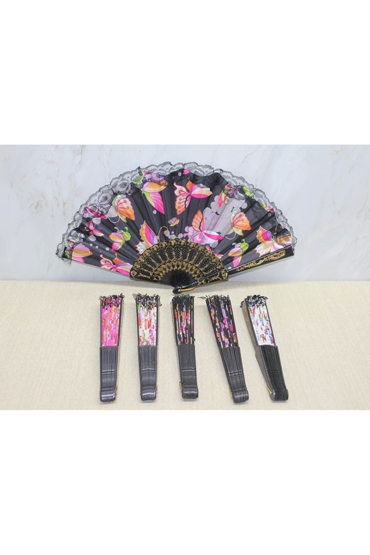 thebestnzm Plastik Renkli Yelpaze Alk3572
