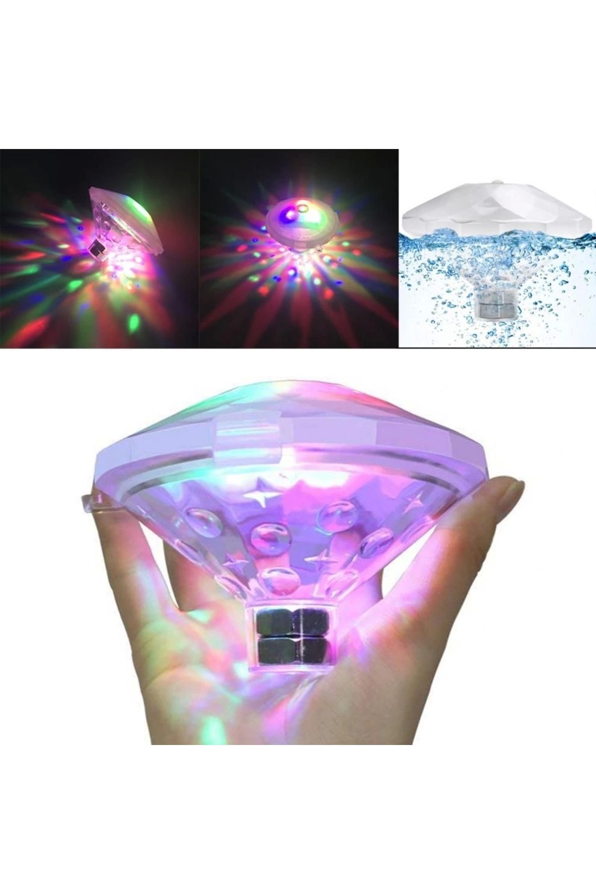 Nemere Sualtı Gece Lambası Banyo Yüzme Havuz Led Aydınlatma