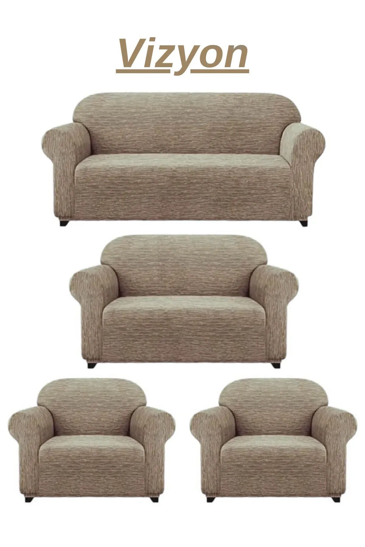 ARİFE HOME koltuk örtüsü 3211 takım lastikli esnek koltuk kılıfı sofa cover