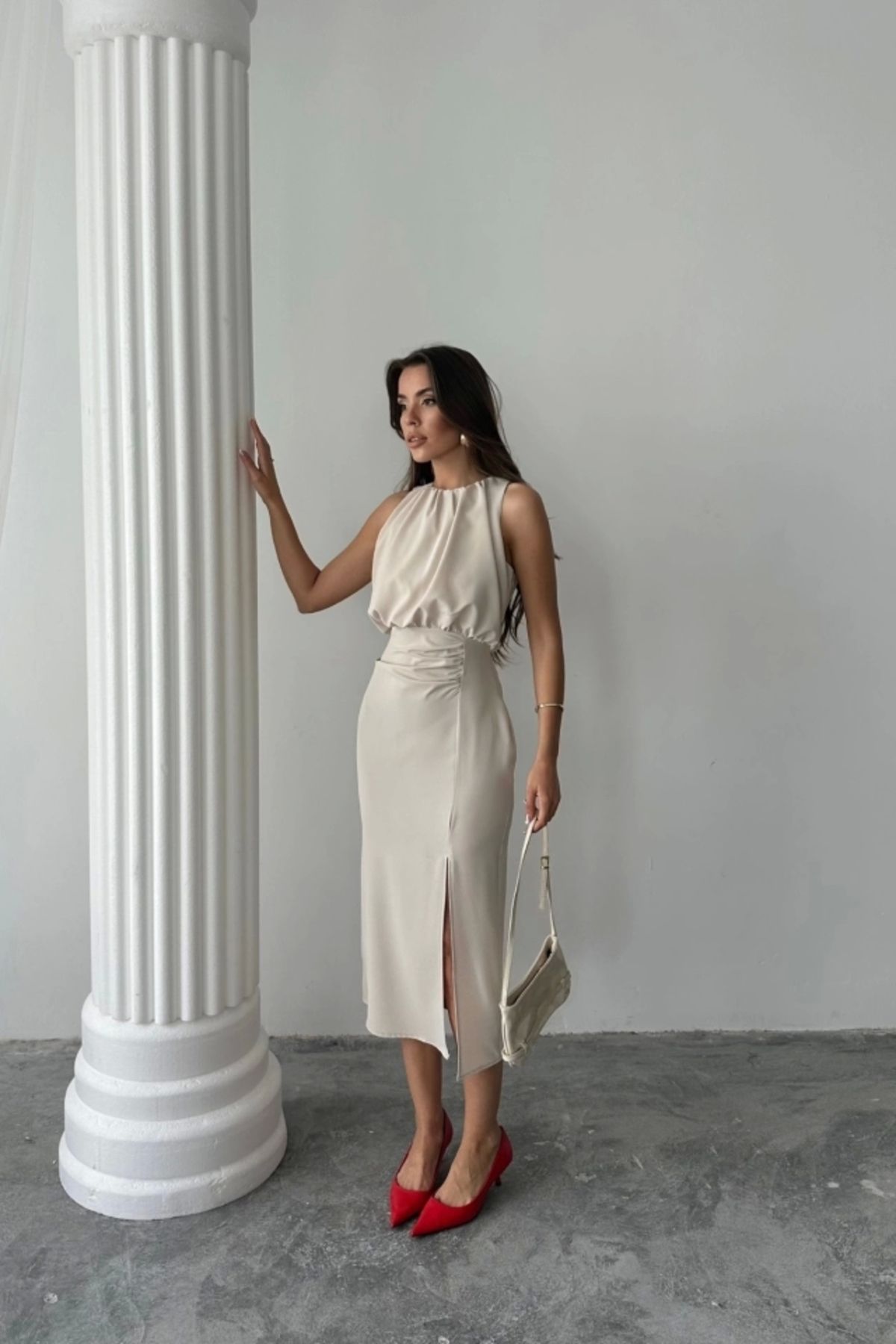 Butik ELBİSE - Bej