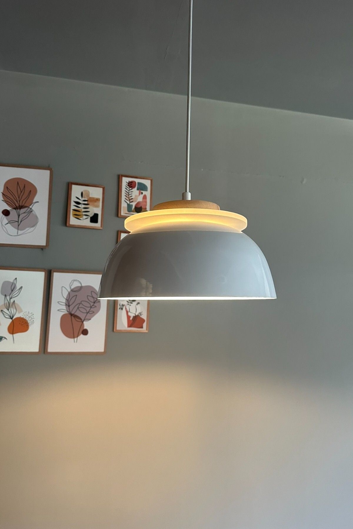 Bamyum Revola Beyaz Tekli Avize Iç Mekan Aydınlatma Dekoratif Mutfak Cafe Salon