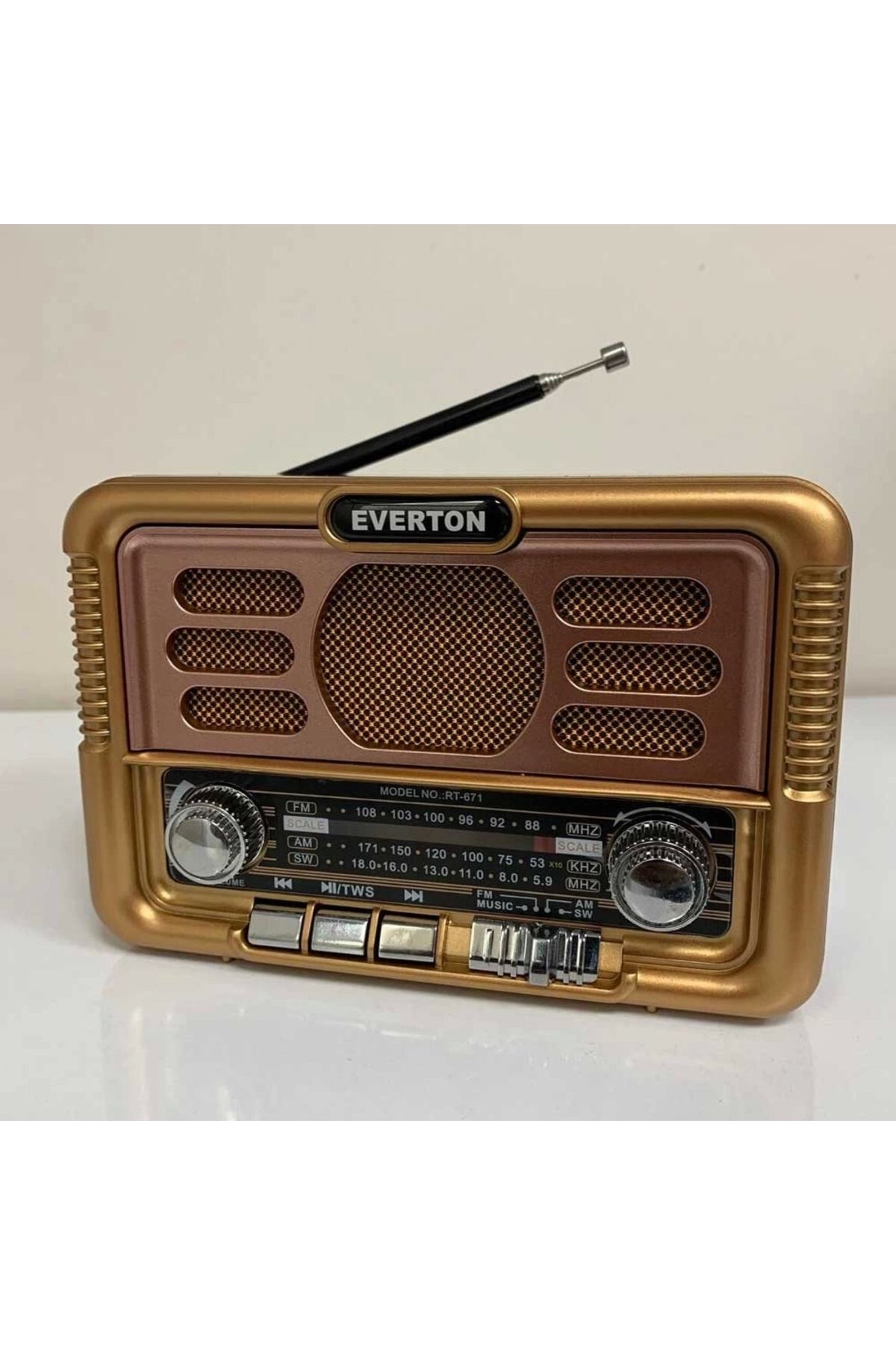 Nemere Usb Bt Radyo Nostajık Solar Paneli Müzik Çalar Rt-671