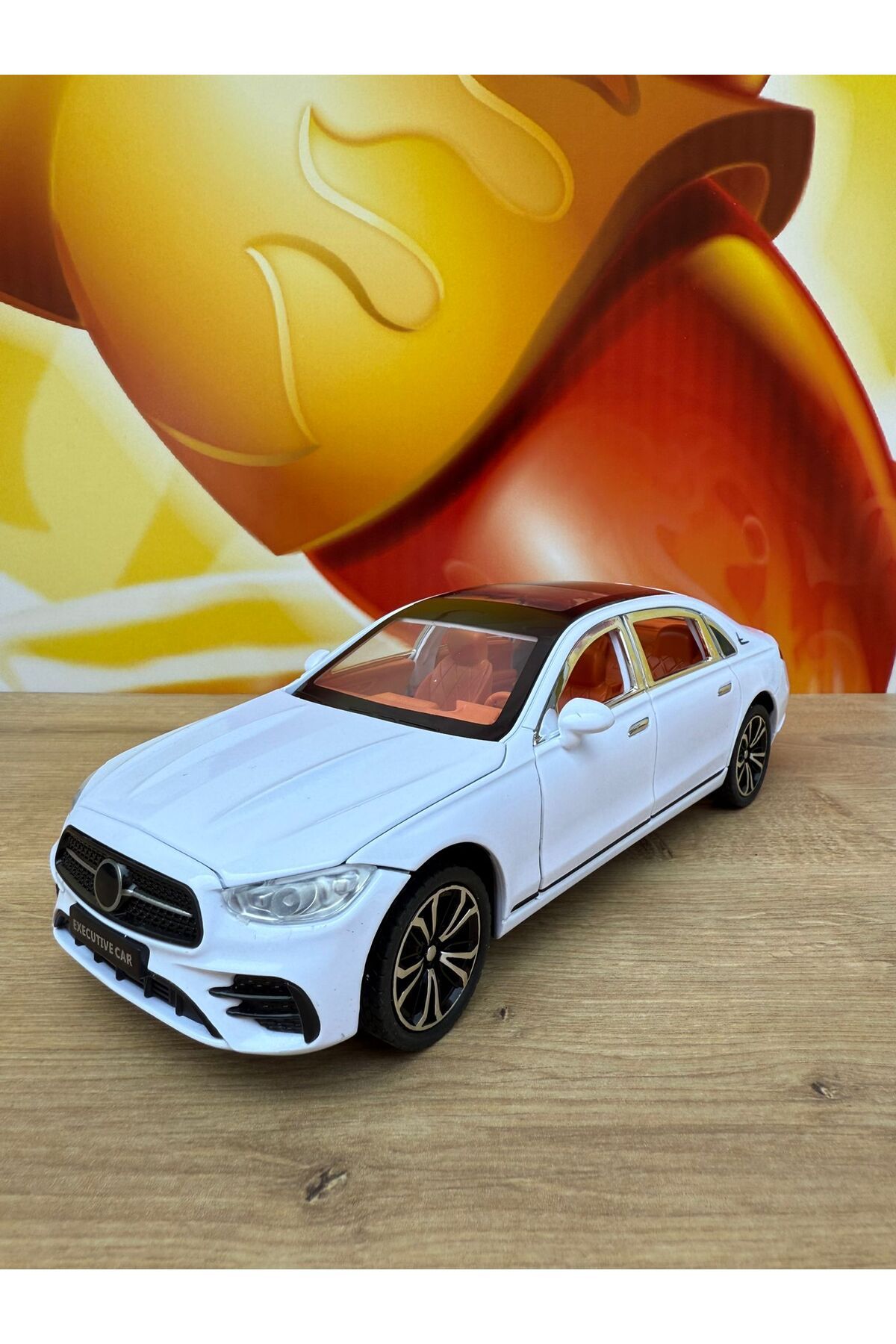 scntoys Mercedes C200 Metal Araba 22 Cm Sesli Işıklı Oyuncak Demir Model Araç Diecast Çek Bırak Mercedes