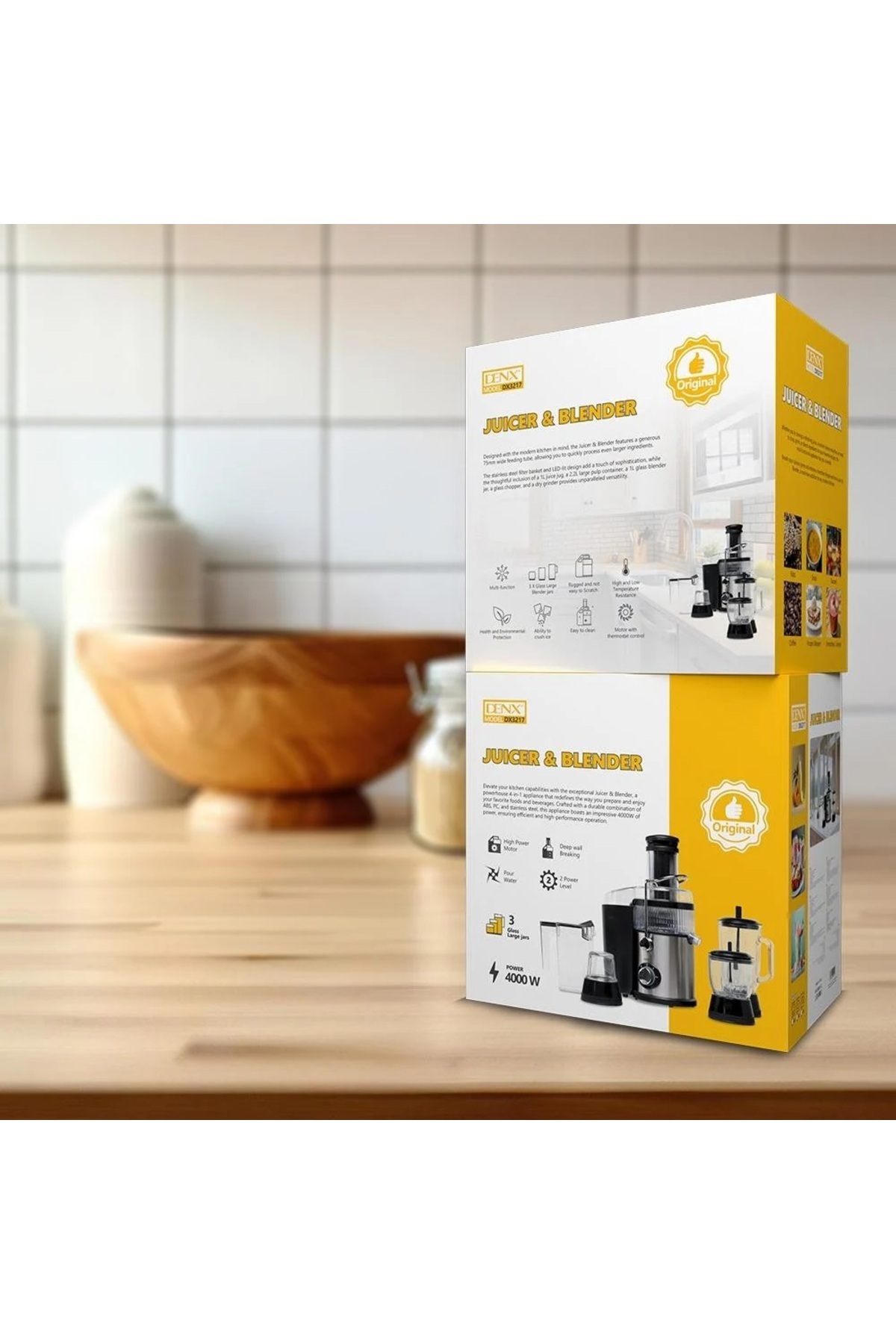 Denx-DENX Juicer and Blender Power DX3217 3