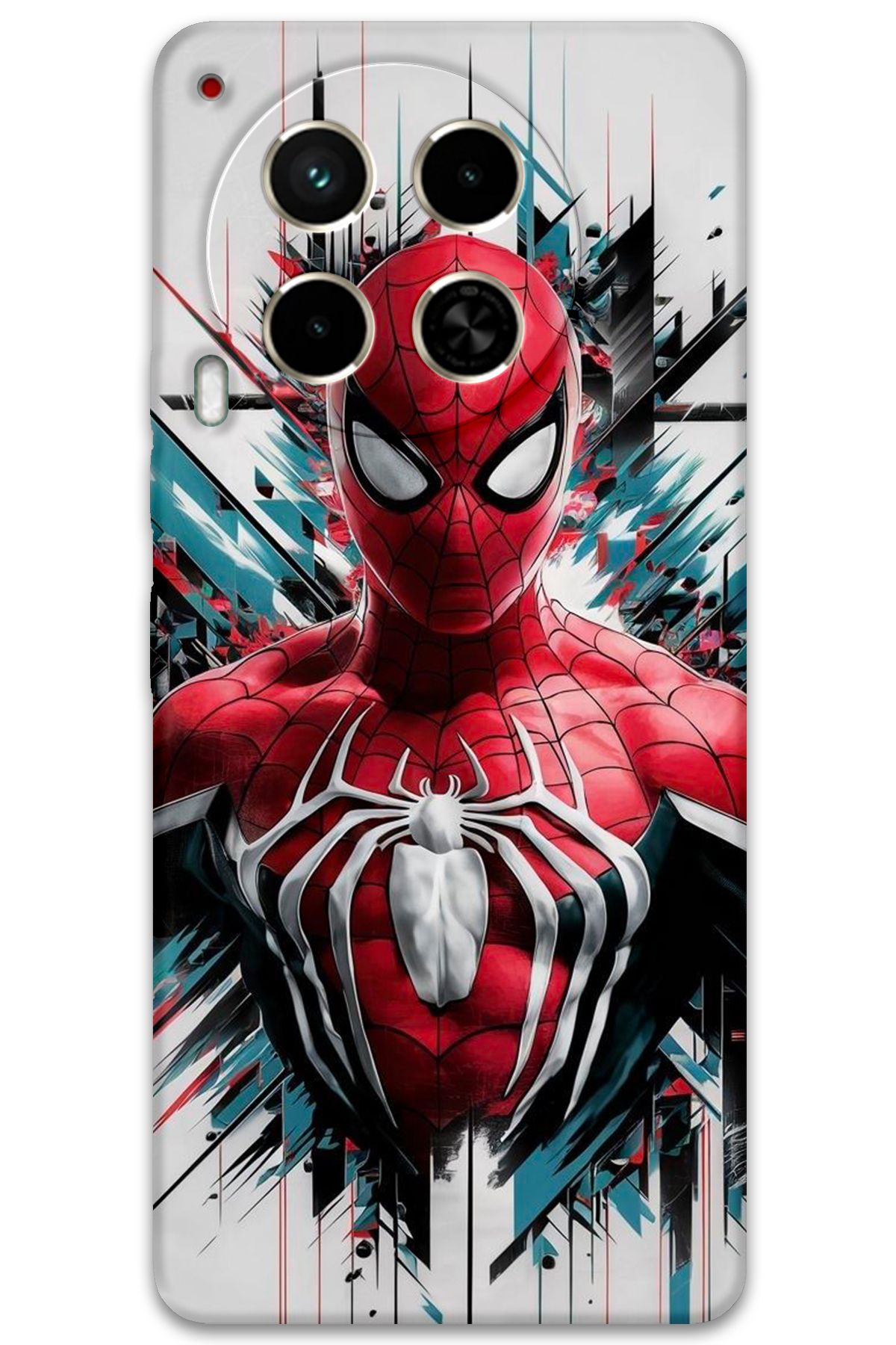 Gramaphone Tecno Camon 30 Uyumlu Spiderman Desenli Telefon Kılıfı + Ekran Koruyucu - 5831