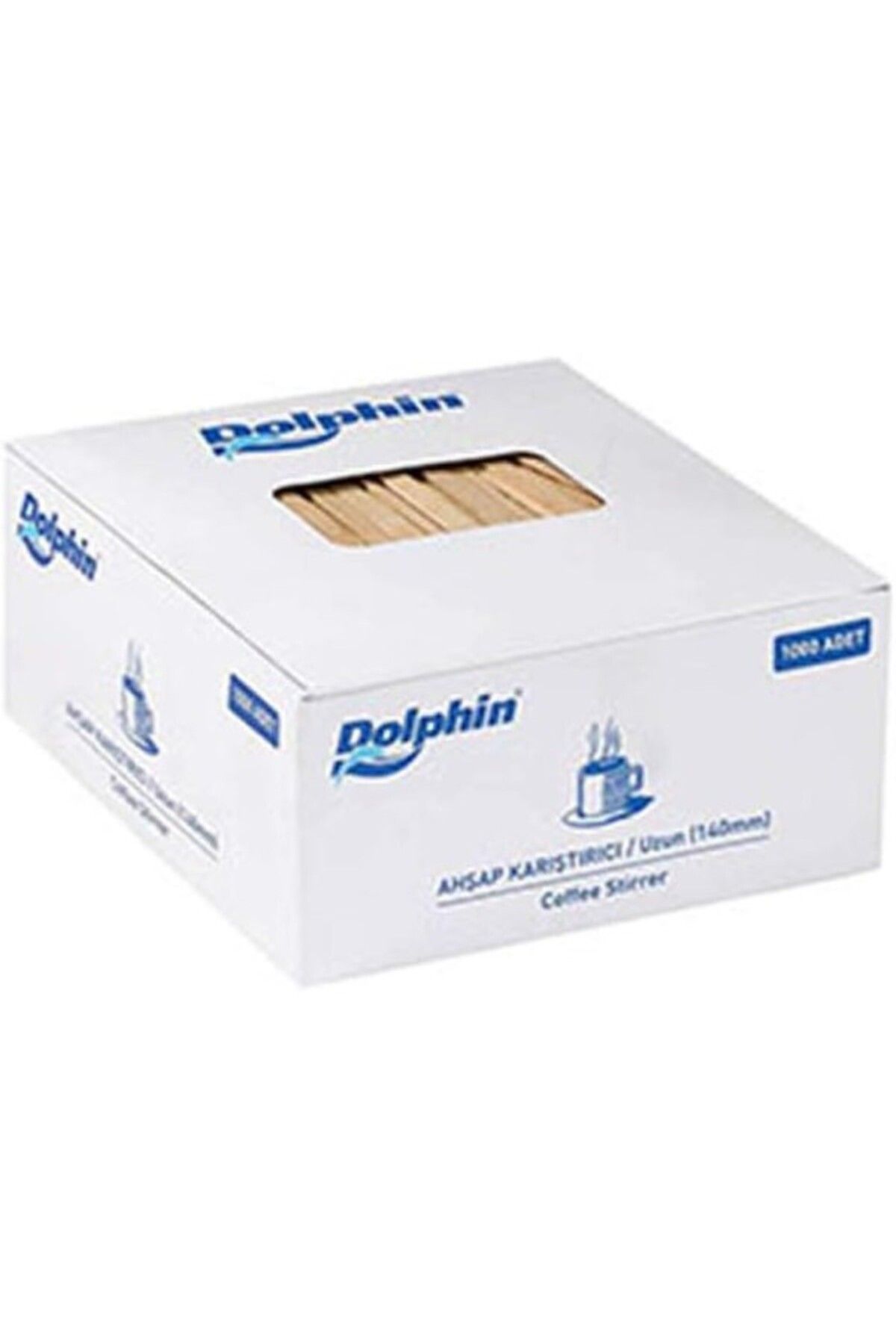 ShopZum Kullan At Market Dolphin Tahta Karıştırıcı 10cm 1000li