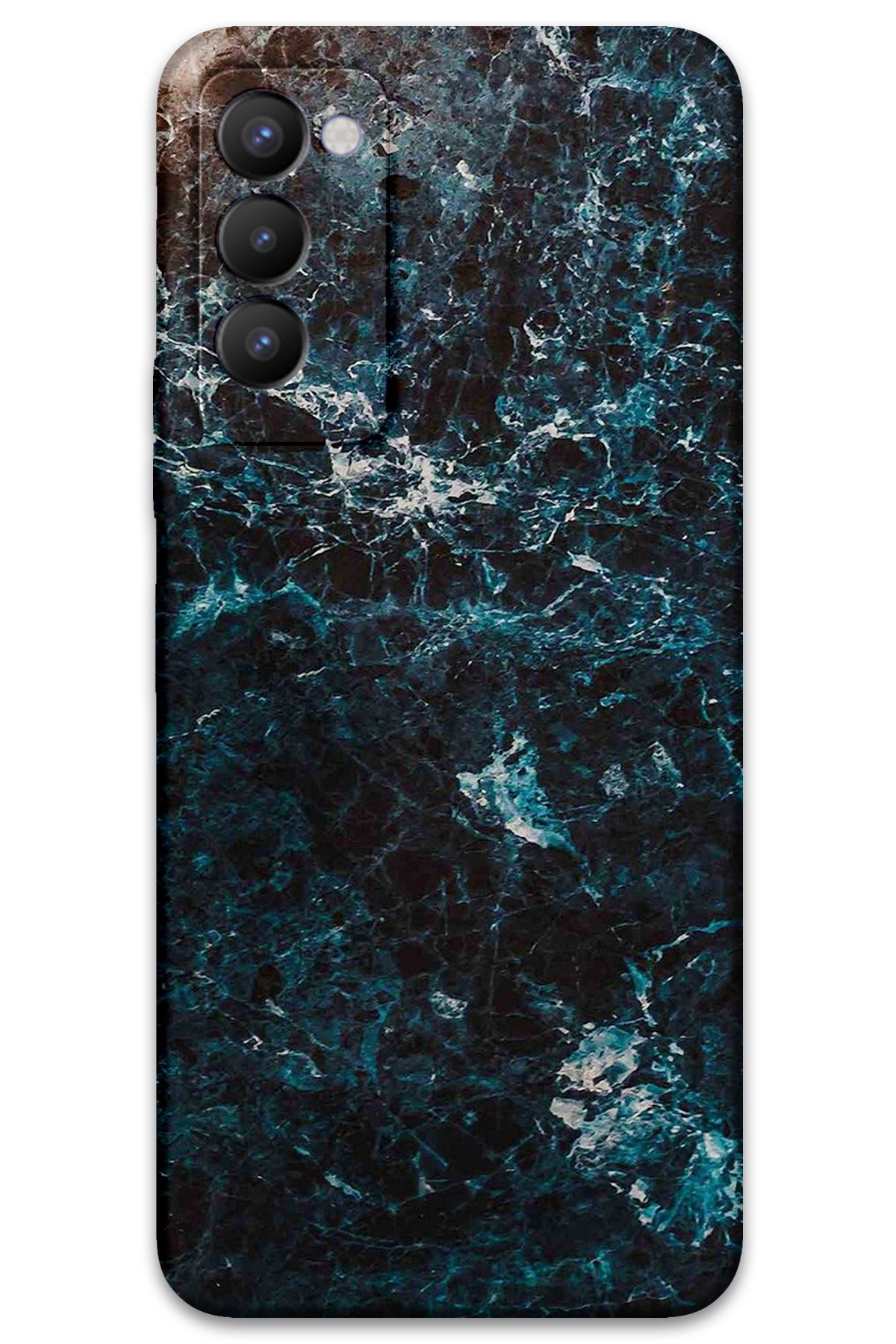 Gramaphone Tecno Camon 18 Uyumlu Mermer Desenli Telefon Kılıfı + Ekran Koruyucu - 5819