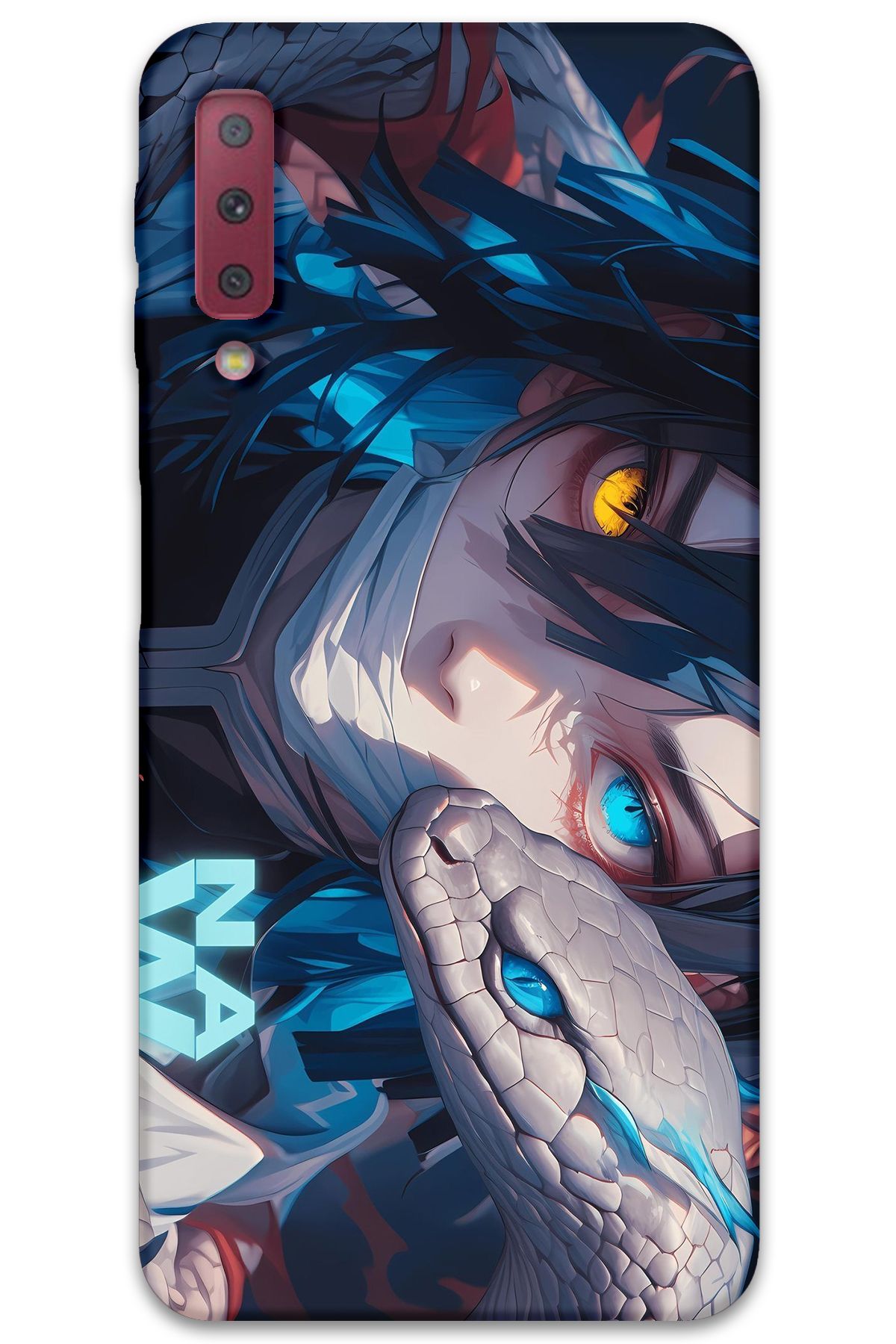 Gramaphone Galaxy A7 2018 Uyumlu Anime Desenli Telefon Kılıfı + Ekran Koruyucu - 5748