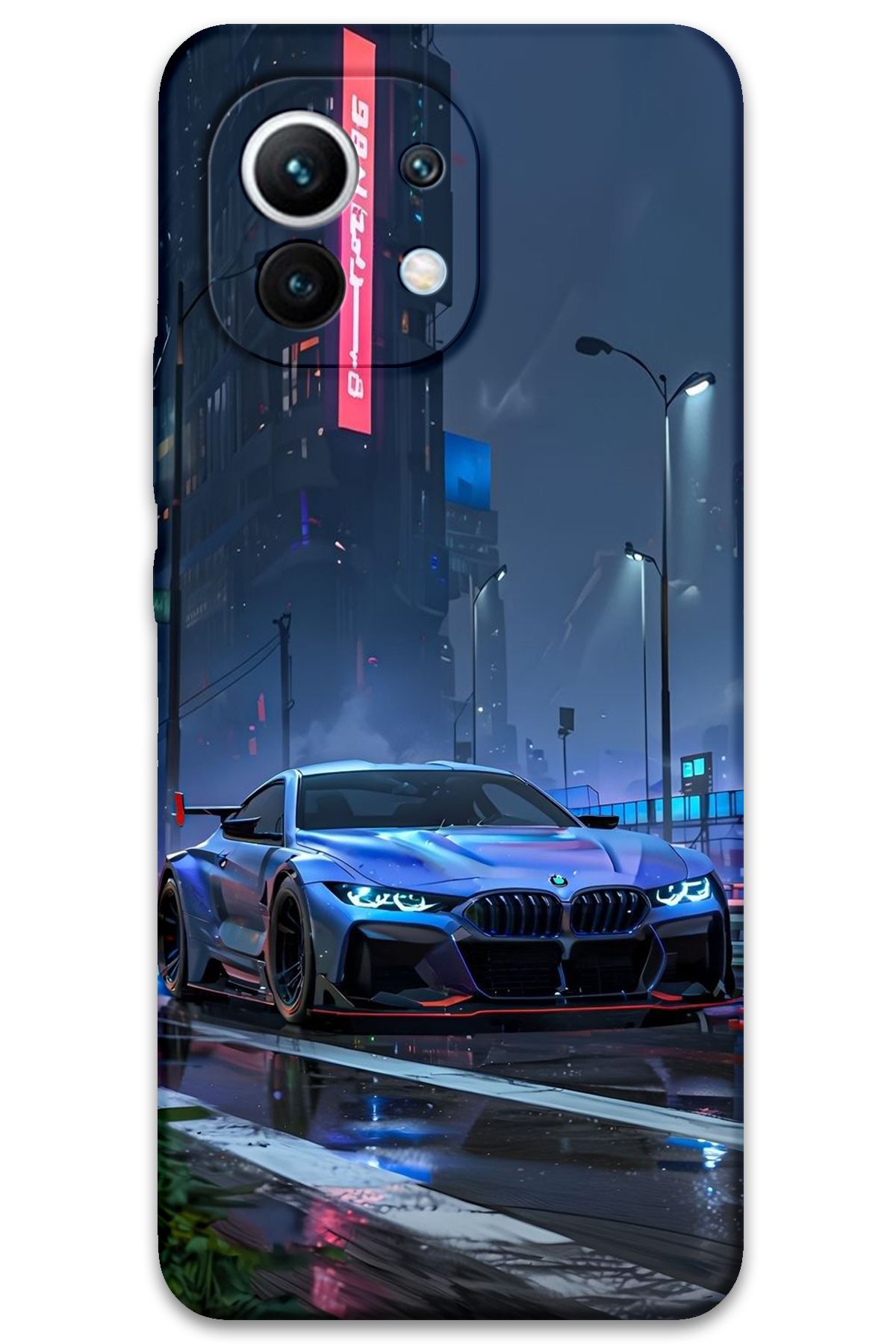 Gramaphone Xiaomi Mi 11 Uyumlu Araba Desenli Telefon Kılıfı + Ekran Koruyucu - 5767