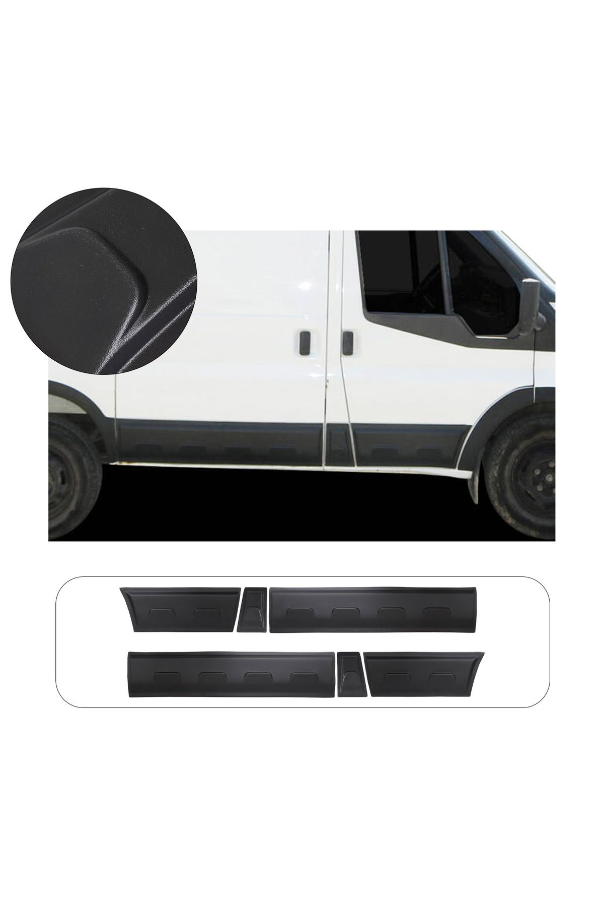 BRSPLAST Ford Transit Uyumlu 2003-2013 Abs Kapı Dodik Seti 6 Parça ( Kısa Şase)