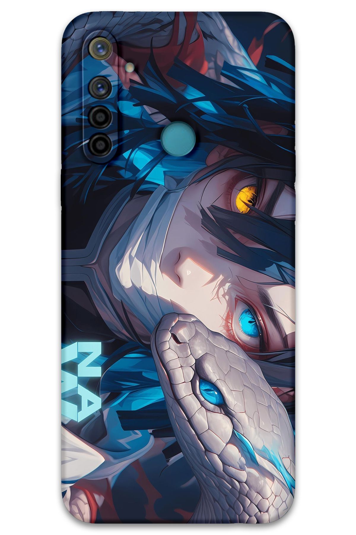 Gramaphone Realme 5i Uyumlu Anime Desenli Telefon Kılıfı + Ekran Koruyucu - 5748