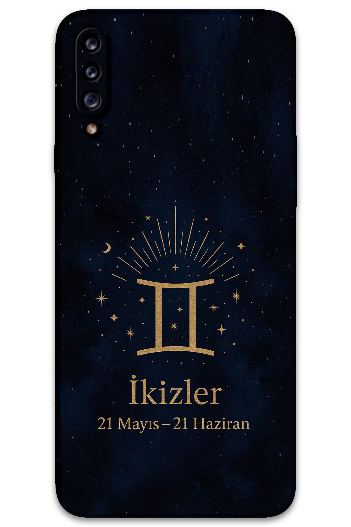 Gramaphone Galaxy A20s Uyumlu İkizler Burcu Desenli Telefon Kılıfı + Ekran Koruyucu - 5770
