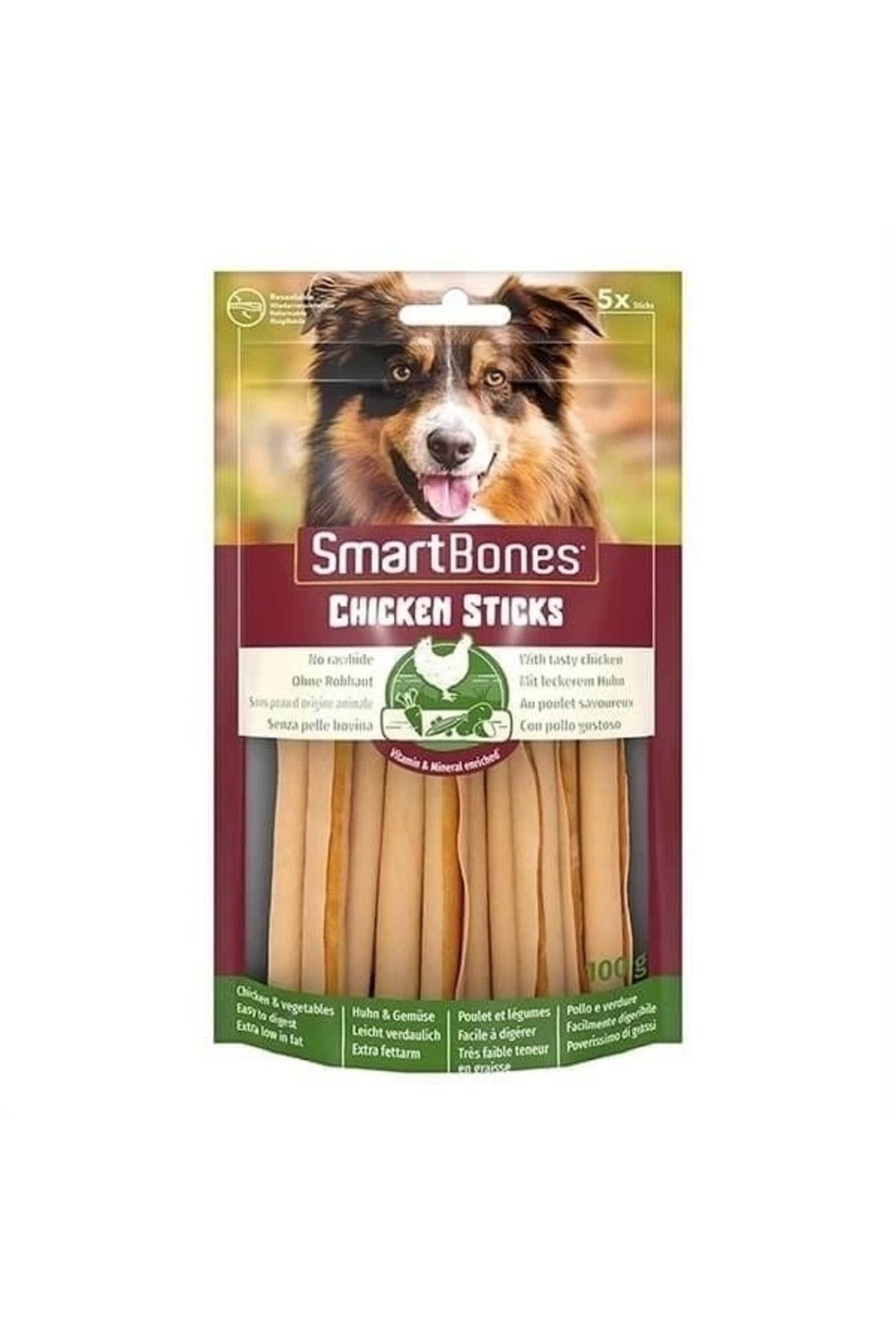 thebestnzm Smart Bones Tavuklu Stick Köpek Ödül Maması 5 Adet 100 Gr