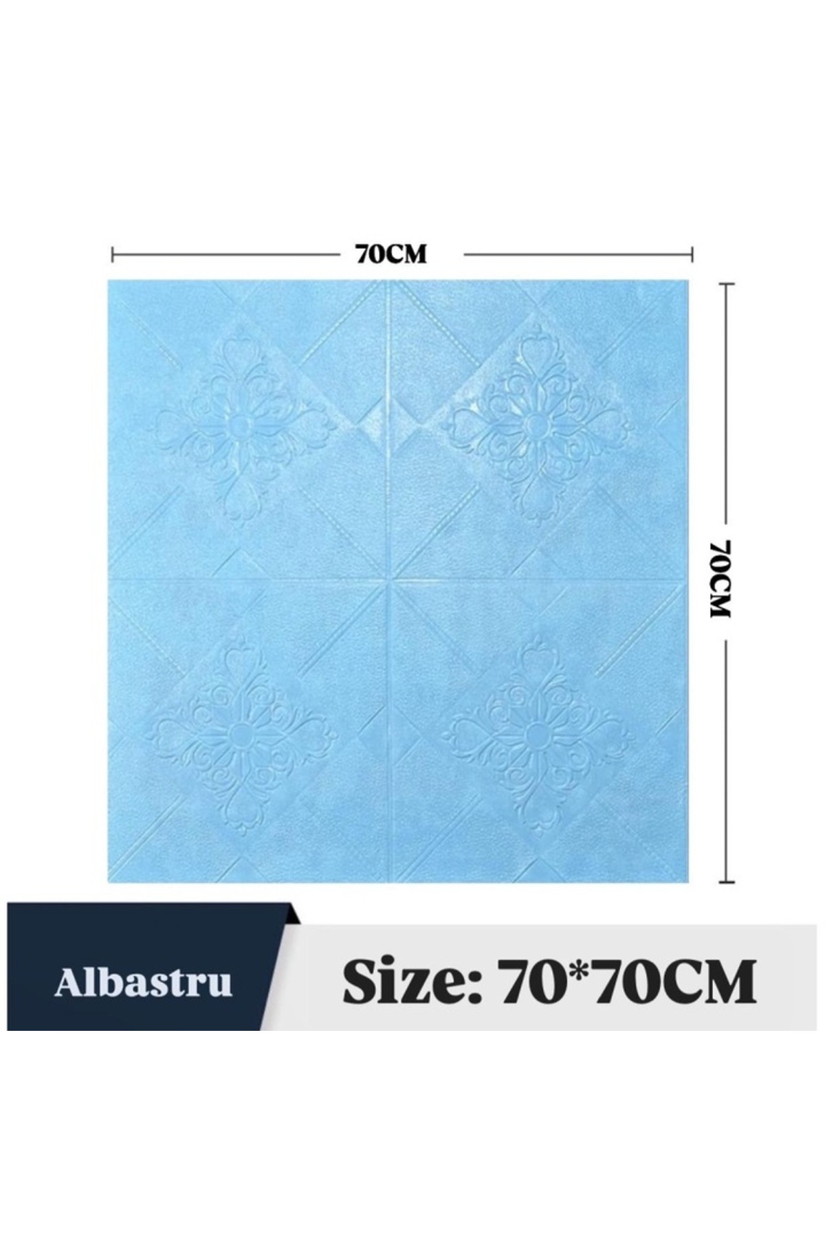 HOZRO-Set of 50 x HOZRO self-adhesive 3D wallpaper, brick imitation pattern, modern design, very easy to install, A 3