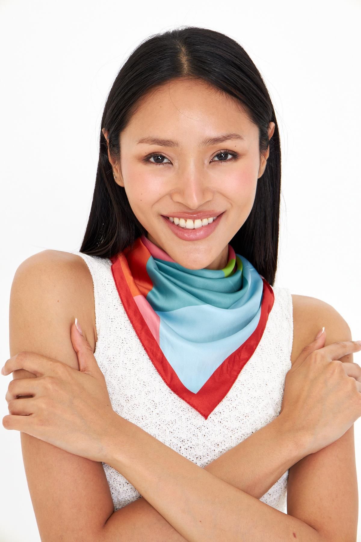 TIFFANY&TOMATO Desenli Bandana Fular