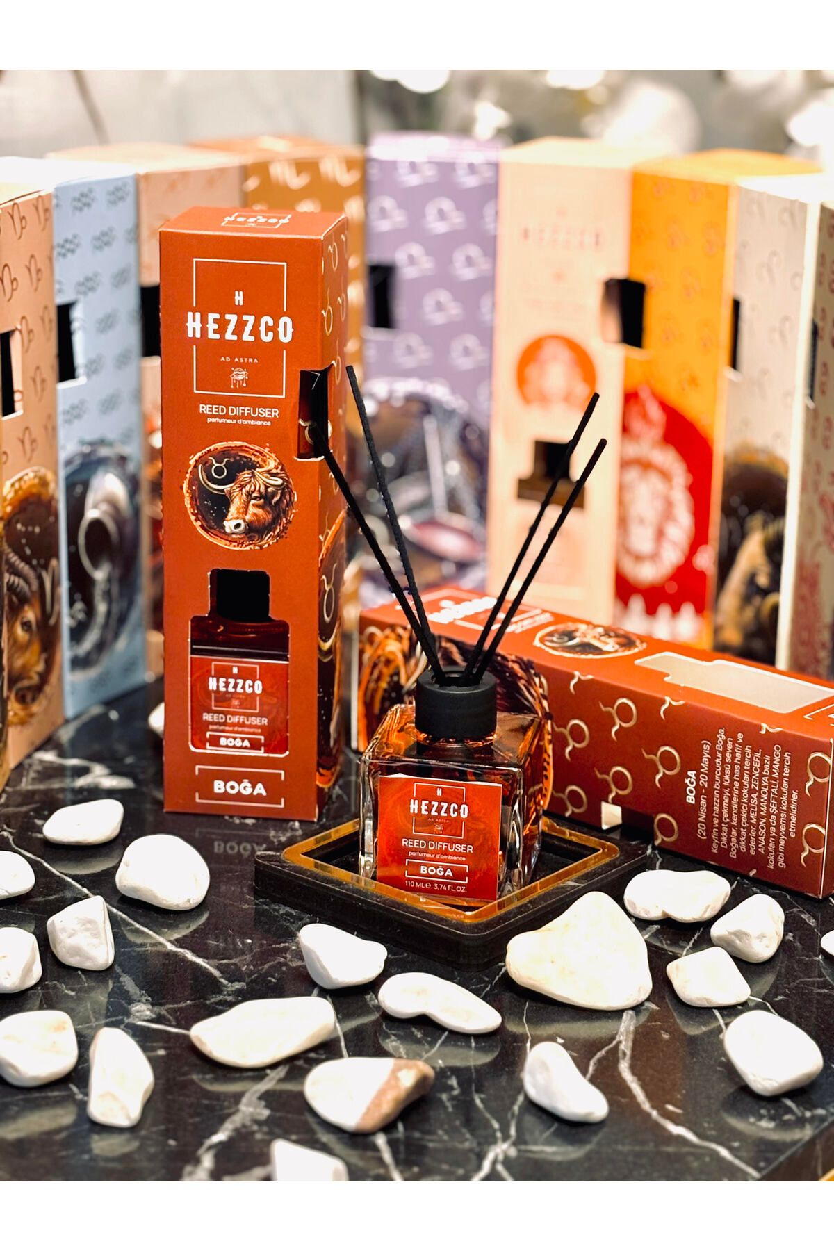 HEZZCO Boğa Burcu - Bambu Çubuklu Oda Kokusu (110 ML)