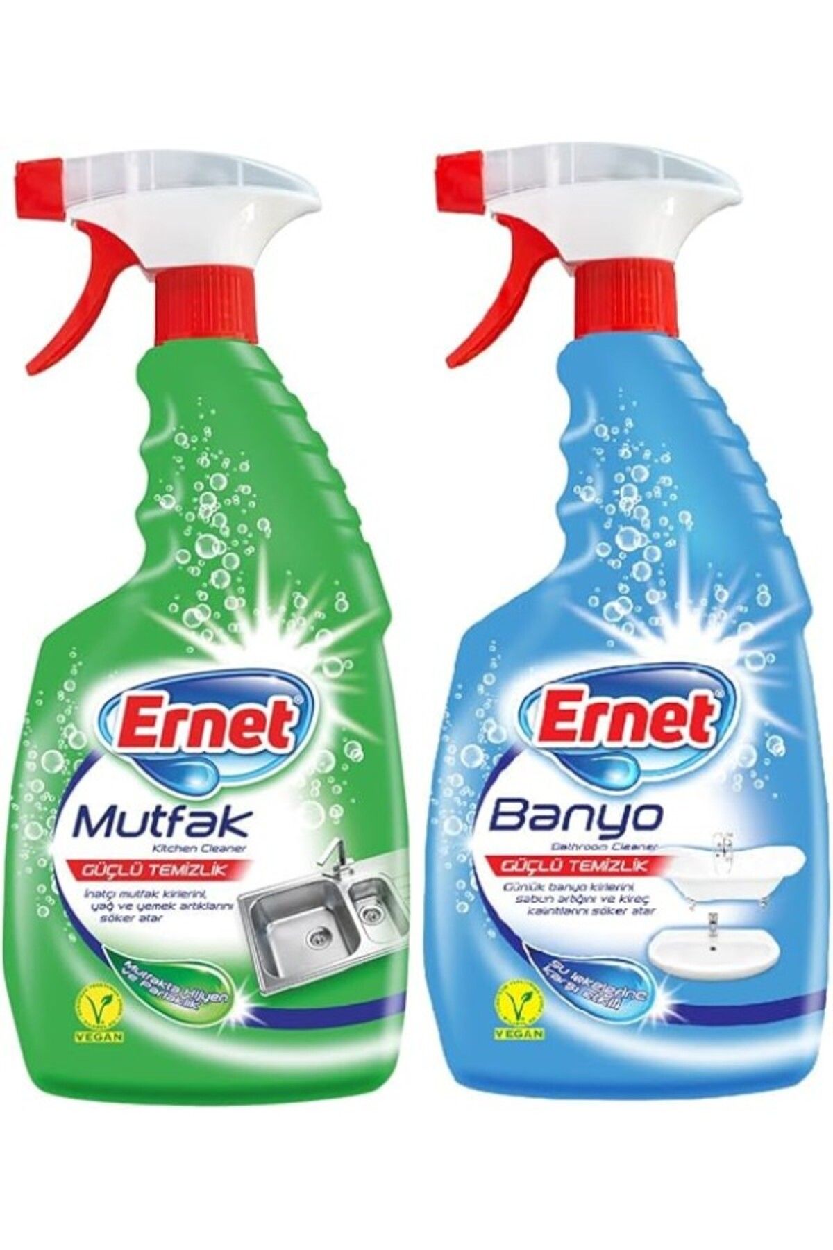 ShopZum Ernet Süper Likit Promosyon Mutfak Banyo Temizliği (1 1) 750 ml Sprey&apos;li