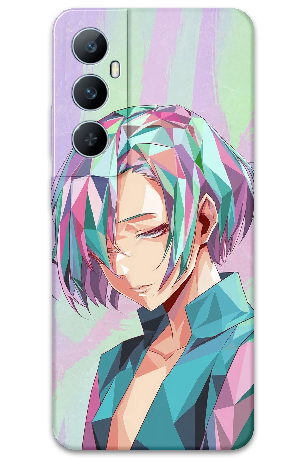 Gramaphone Realme C65 Uyumlu Anime Desenli Telefon Kılıfı + Ekran Koruyucu - 5743