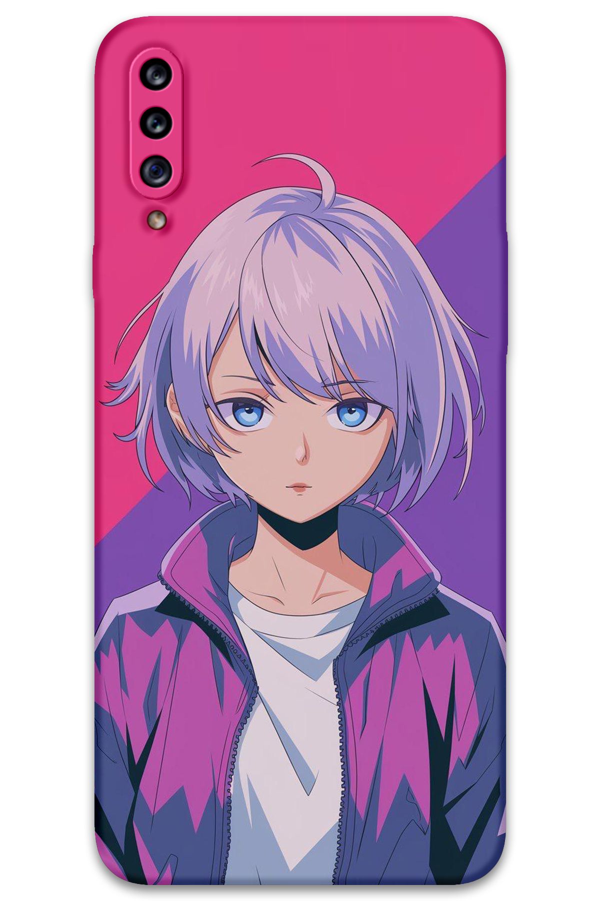 Gramaphone Galaxy A20s Uyumlu Anime Desenli Telefon Kılıfı + Ekran Koruyucu - 5742