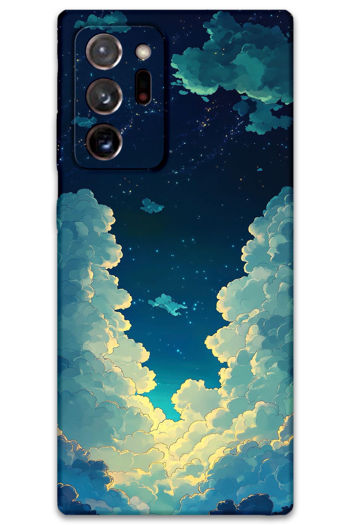 Gramaphone Galaxy Note 20 Ultra Uyumlu Uzay Desenli Telefon Kılıfı + Ekran Koruyucu - 5868