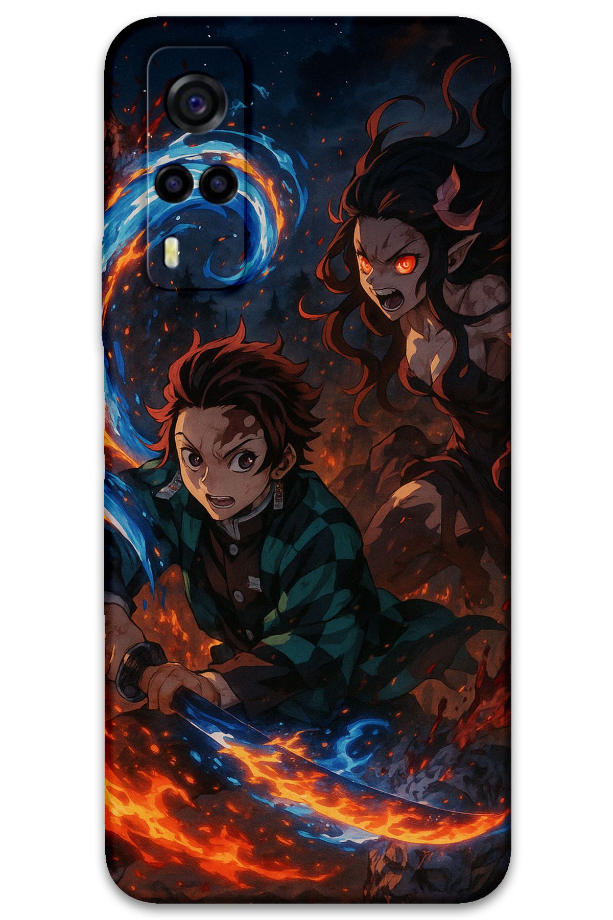 Gramaphone Vivo Y53s Uyumlu Anime Desenli Telefon Kılıfı + Ekran Koruyucu - 5745