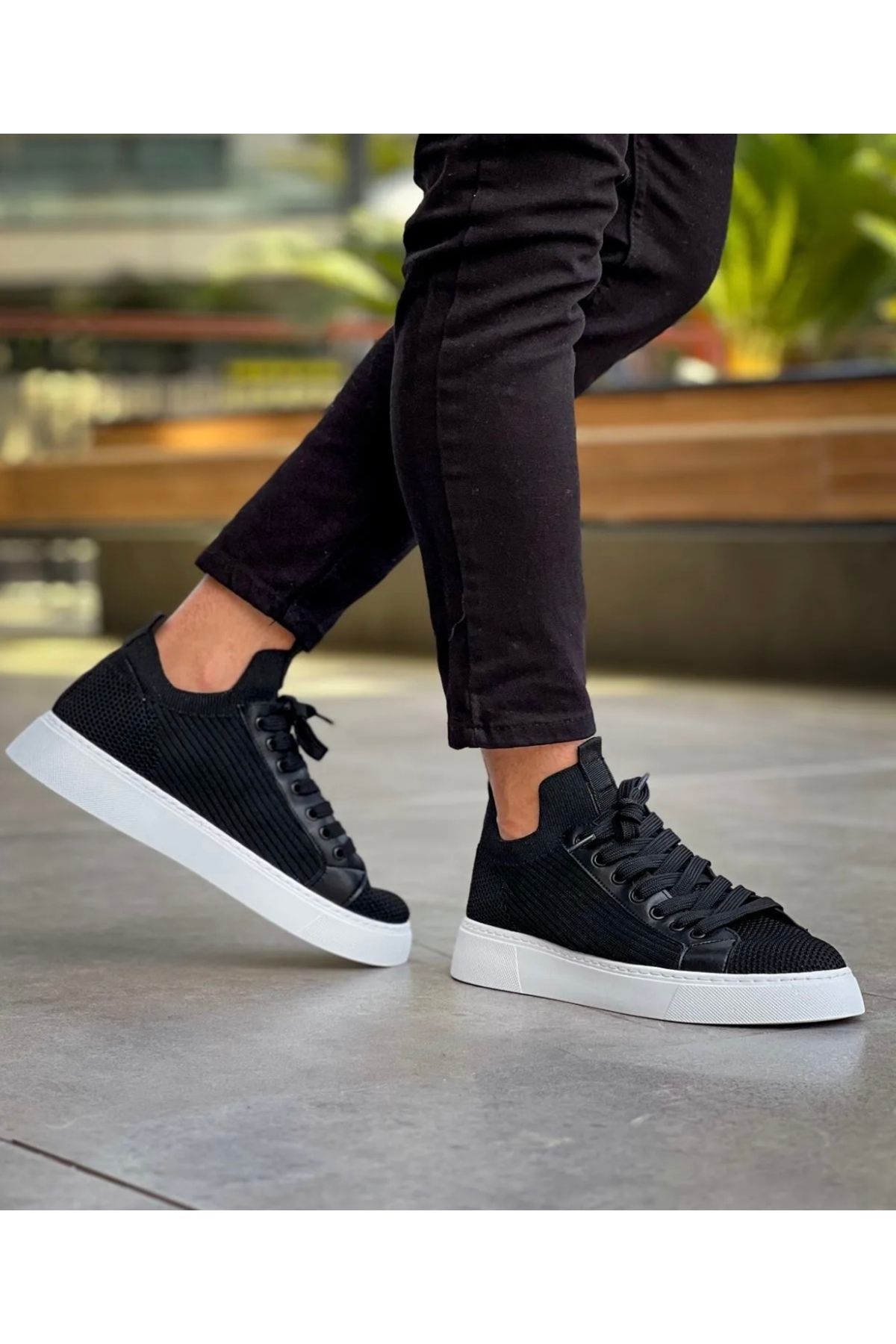 Chekich CHEKİCH ERKEK SİYAH FİLELİ GÜNLÜK SNEAKER AYAKKABI