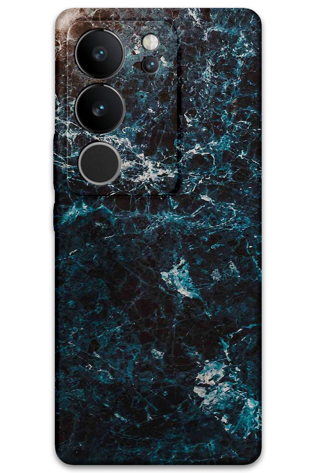 Gramaphone Vivo V29 Uyumlu Mermer Desenli Telefon Kılıfı + Ekran Koruyucu - 5819