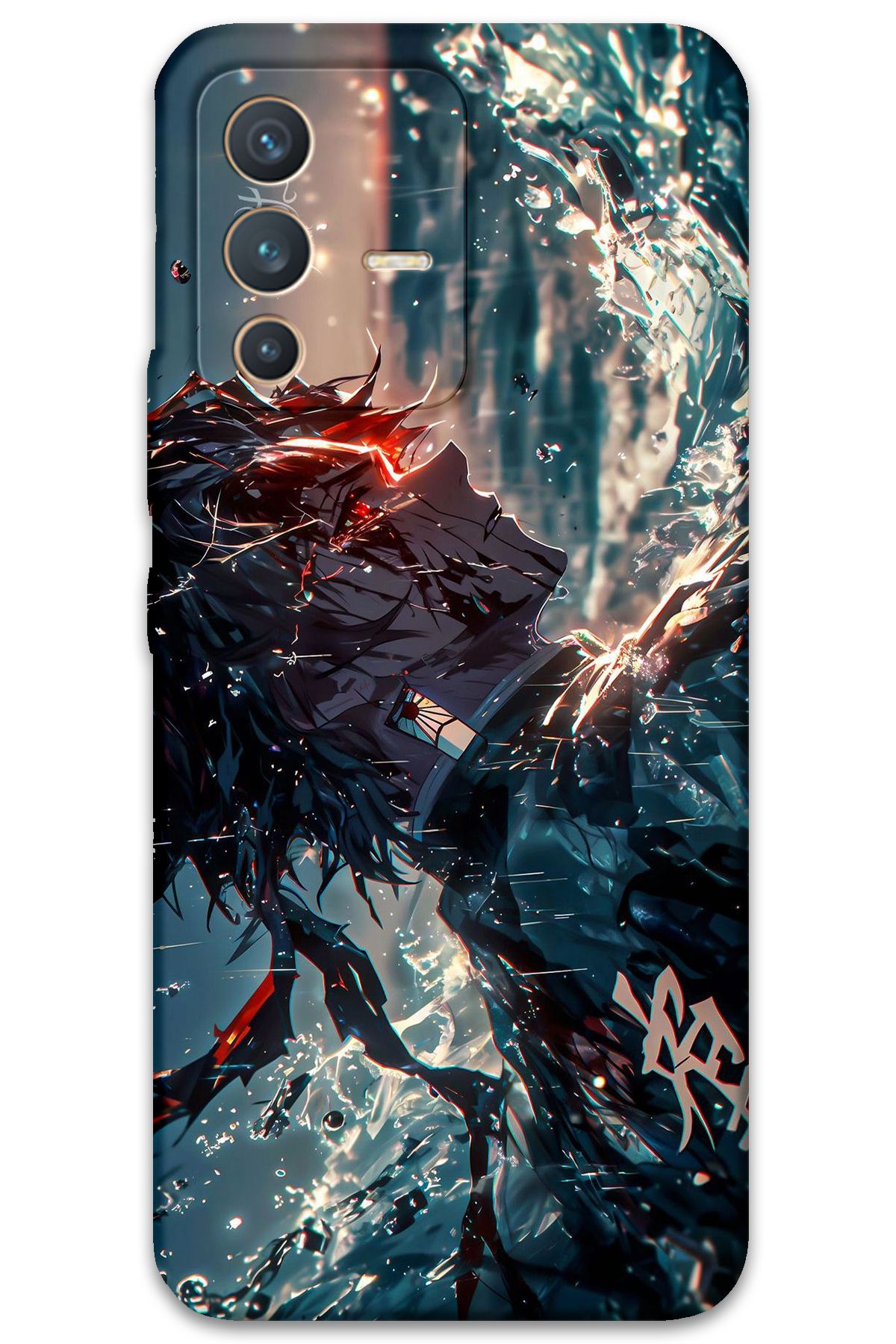 Gramaphone Vivo V23 5G Uyumlu Anime Desenli Telefon Kılıfı + Ekran Koruyucu - 5749