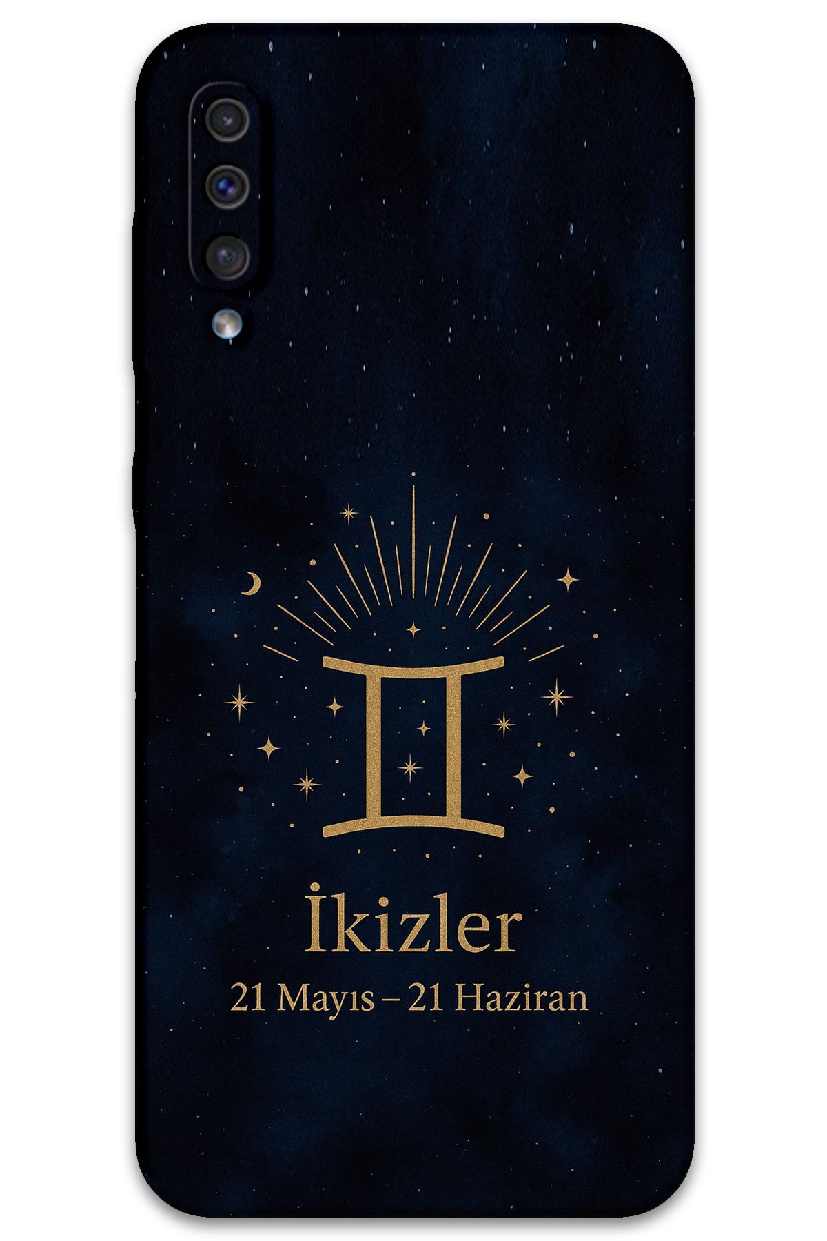 Gramaphone Galaxy A50 Uyumlu İkizler Burcu Desenli Telefon Kılıfı + Ekran Koruyucu - 5770