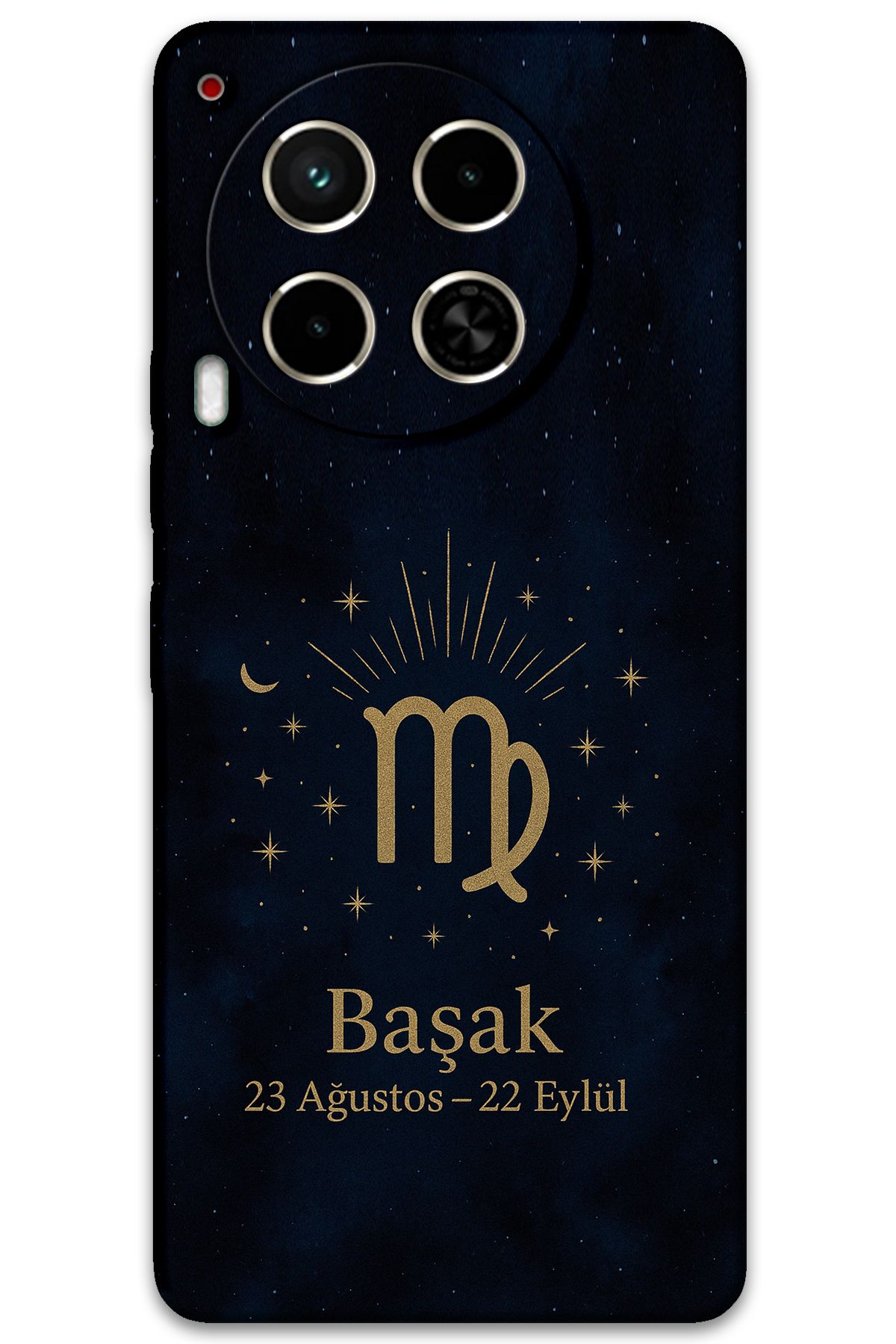 Gramaphone Tecno Camon 30 Uyumlu Başak Burcu Desenli Telefon Kılıfı + Ekran Koruyucu - 5773