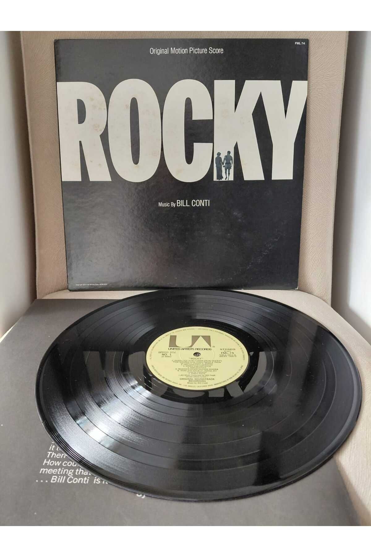 Plakperest Bill Conti – ROCKY (Soundtrack) - 1977 Japonya Basım LP Plak -2.el