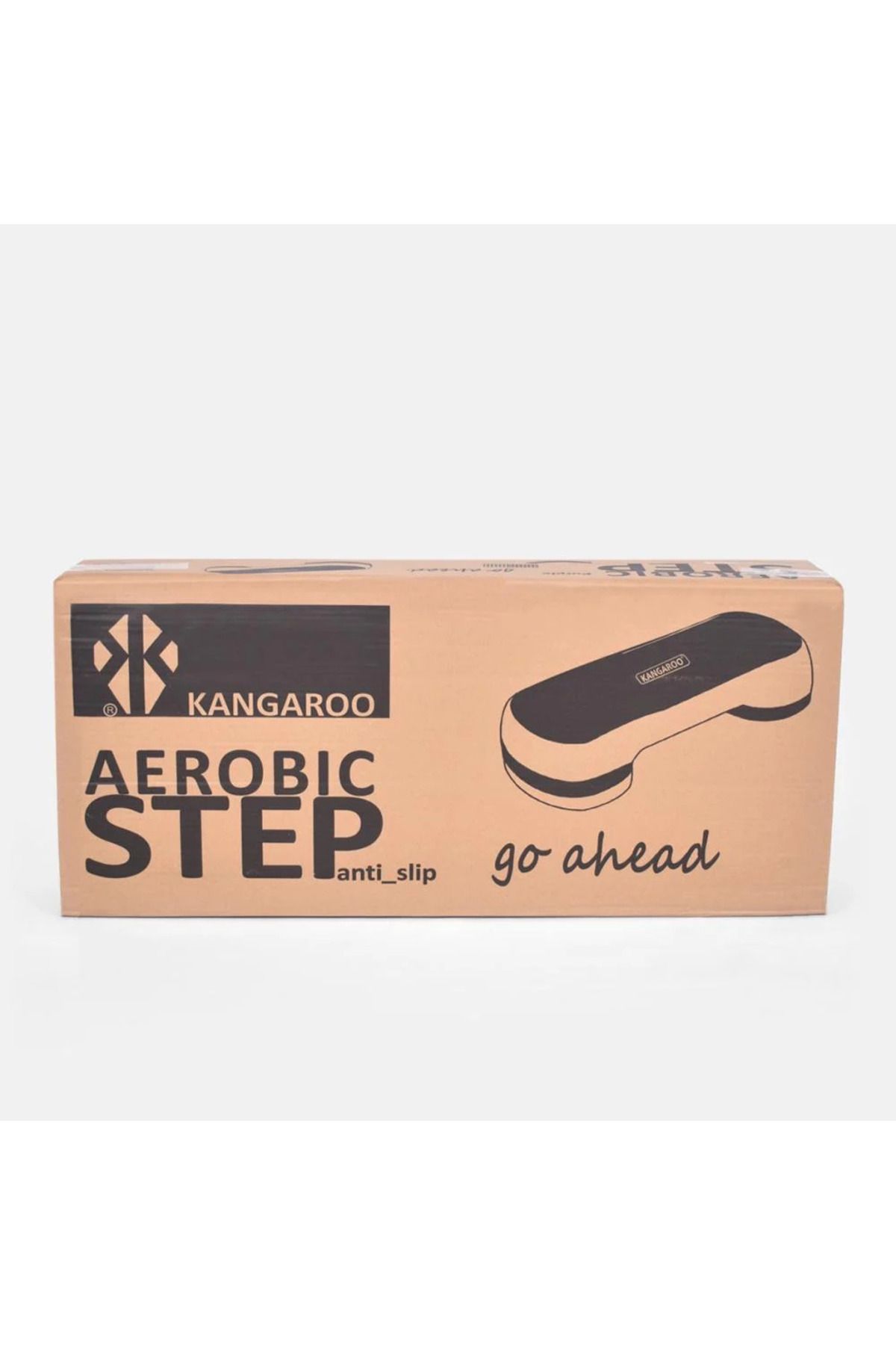 KANGAROO-Black 3-Level Adjustable Exercise Step Stair with Kangaroo Non-Slip 6