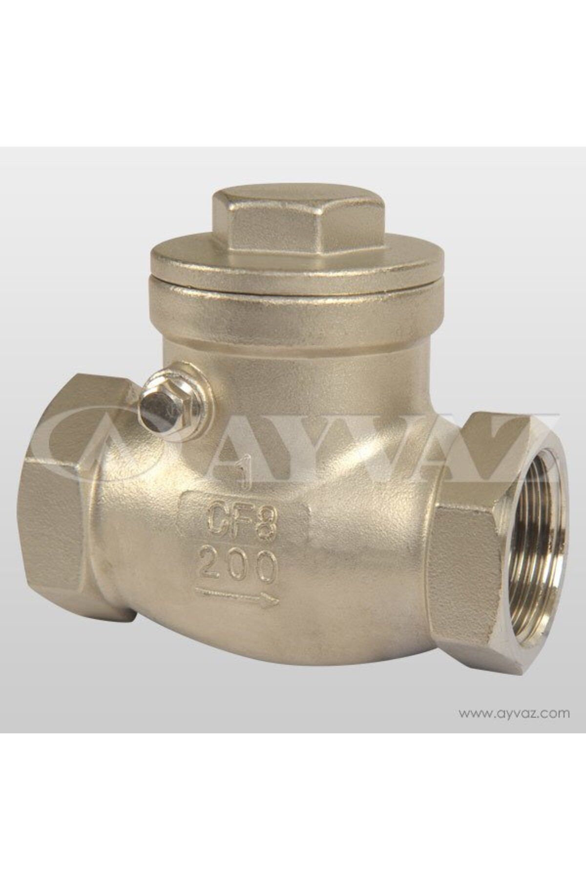 AYVAZ ÇEKVALF ÇALPARA PASLANMAZ 3/4'' SC-201 DİŞLİ
