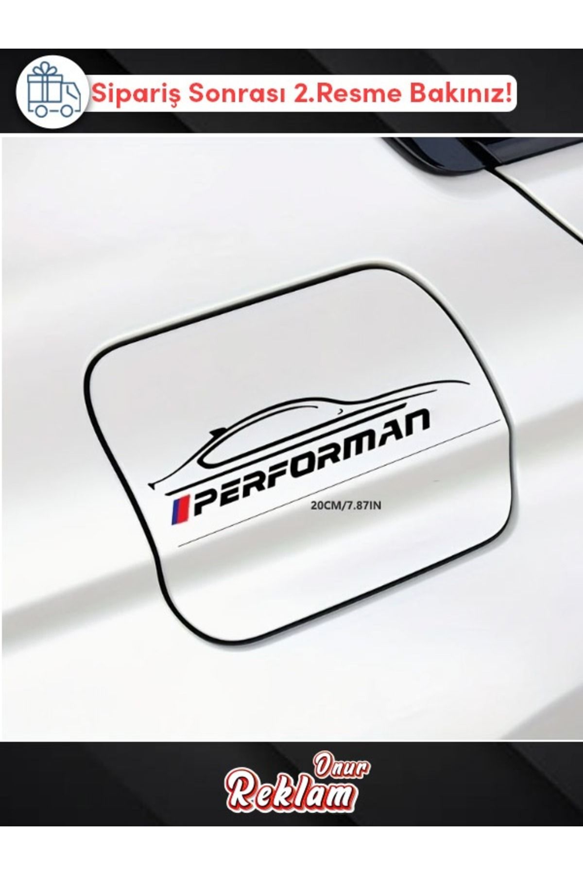onurreklamonline PERFORMAN Yazılı Sticker – 20x7 cm – Siyah – Araç & Motosiklet Uyumlu – Suya Dayanıklı Vinil