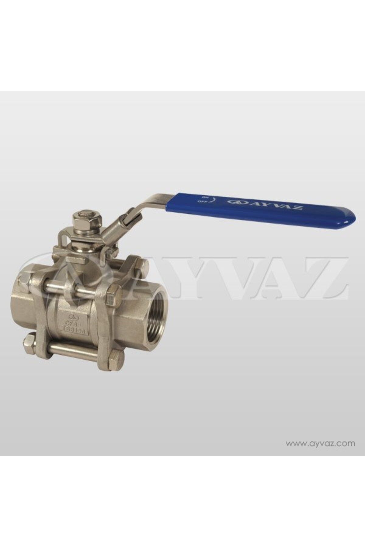 AYVAZ KÜRESEL VANA PASL 3 PRÇ.PN63 11/2' 'V-3T 304