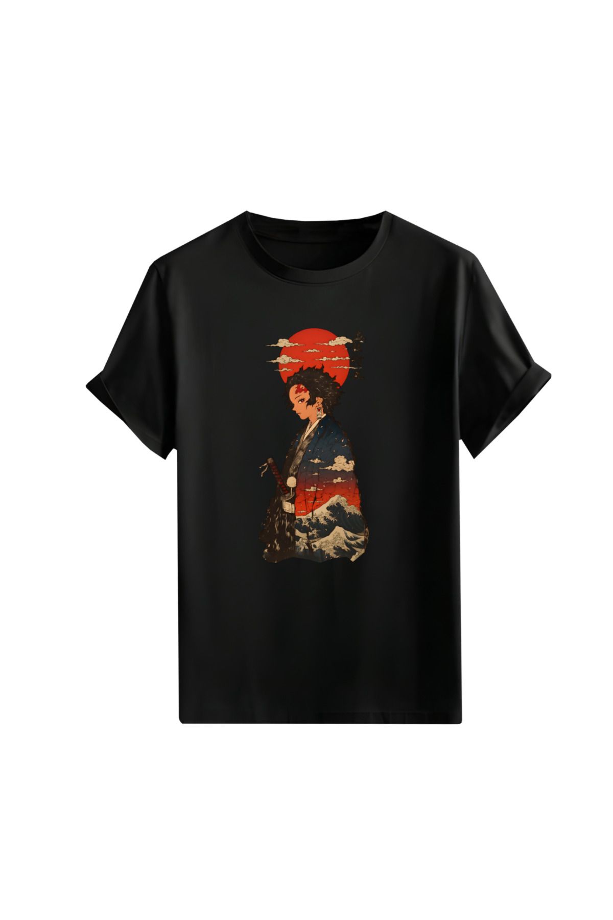 Gölge Store Anime Baskılı Oversize Unisex Tişört