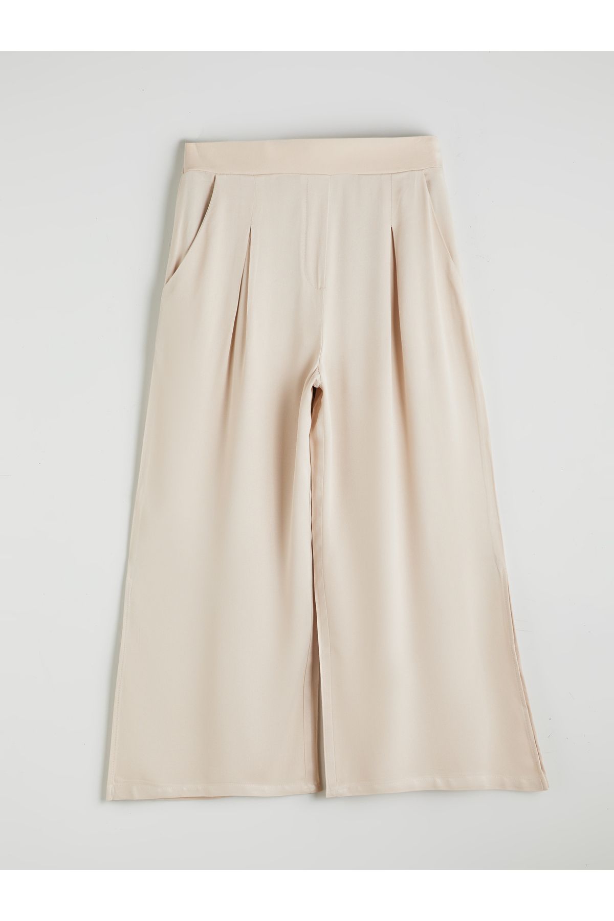 LC Waikiki-Women's Linen Blended Pants with Elastic Waist 1