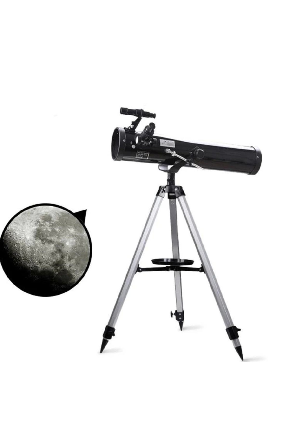Nemere 76 x 700 Profesyonel Aynalı Uzay Teleskopu Siyah