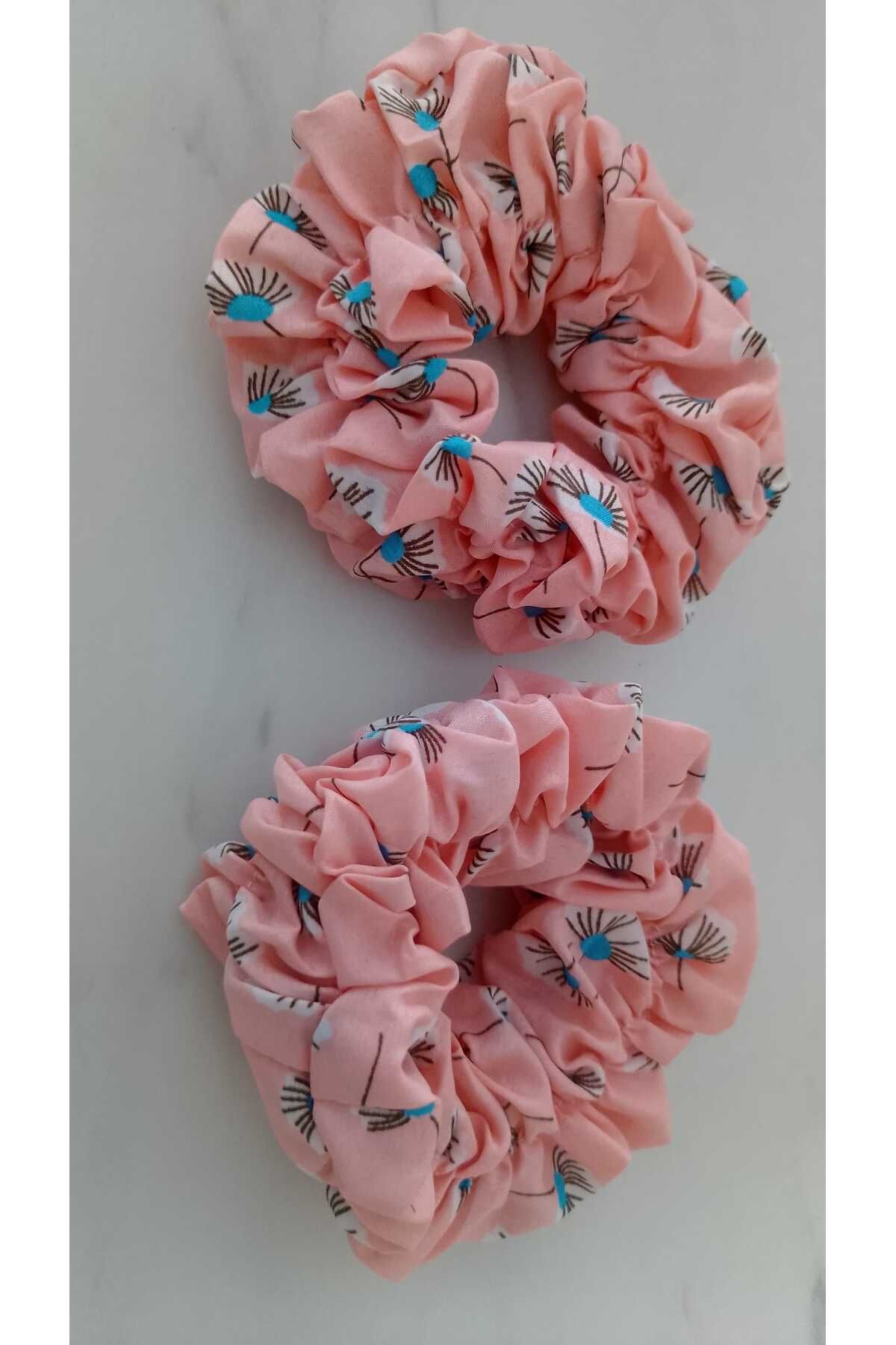 şehrazat handmade Kadın 2li Lastikli Çiçekli Toka
