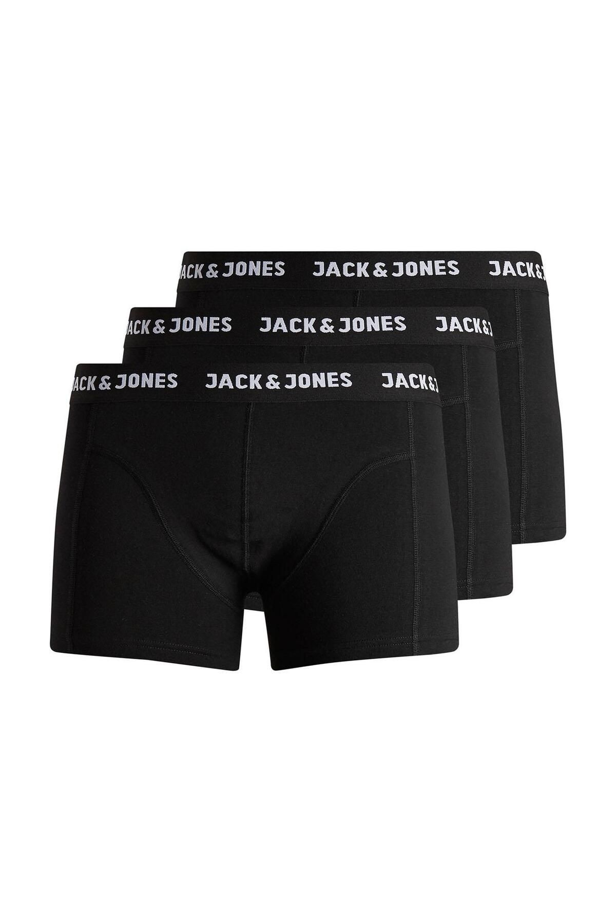 Jack & Jones 12171944 Jacanthony 3'lü Boxer Siyah
