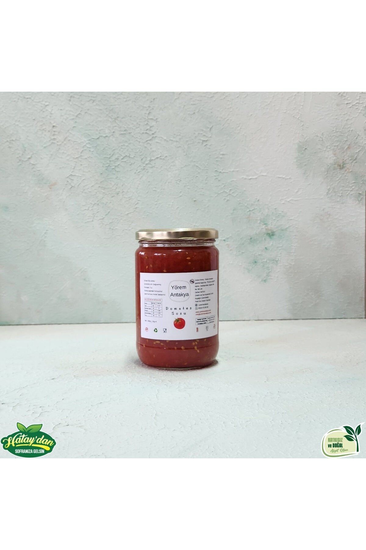 Yörem Antakya Domates Sosu 600 Gr (Doğranmış)