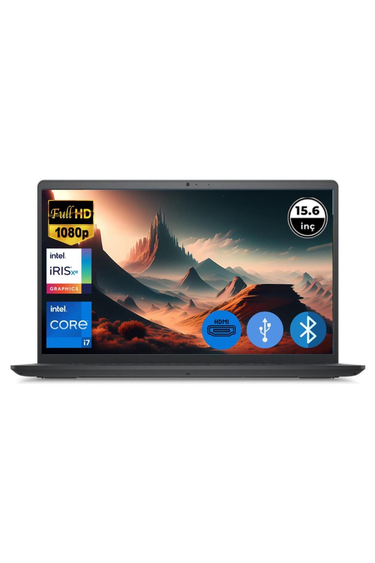 Dell Inspiron 3520 i7 1255U 16GB 128 GB M.2 SSD I35201013U ATL5 O/B 15.6" Ubuntu Taşınabilir Bilgisa