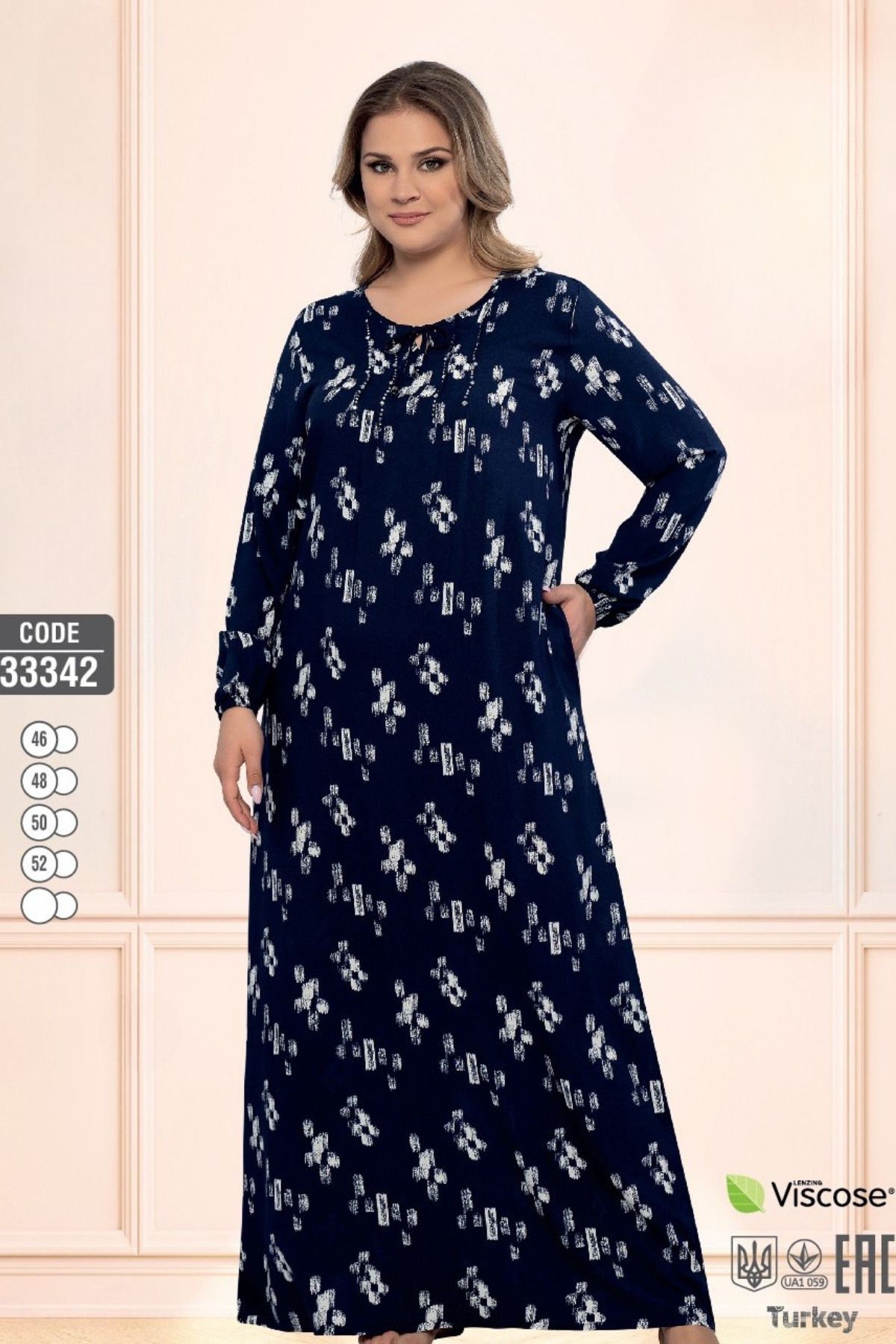 Juliet Deluxe Kadın Dokuma Viskon Kumaş Uzun Kollu Elbise 33342