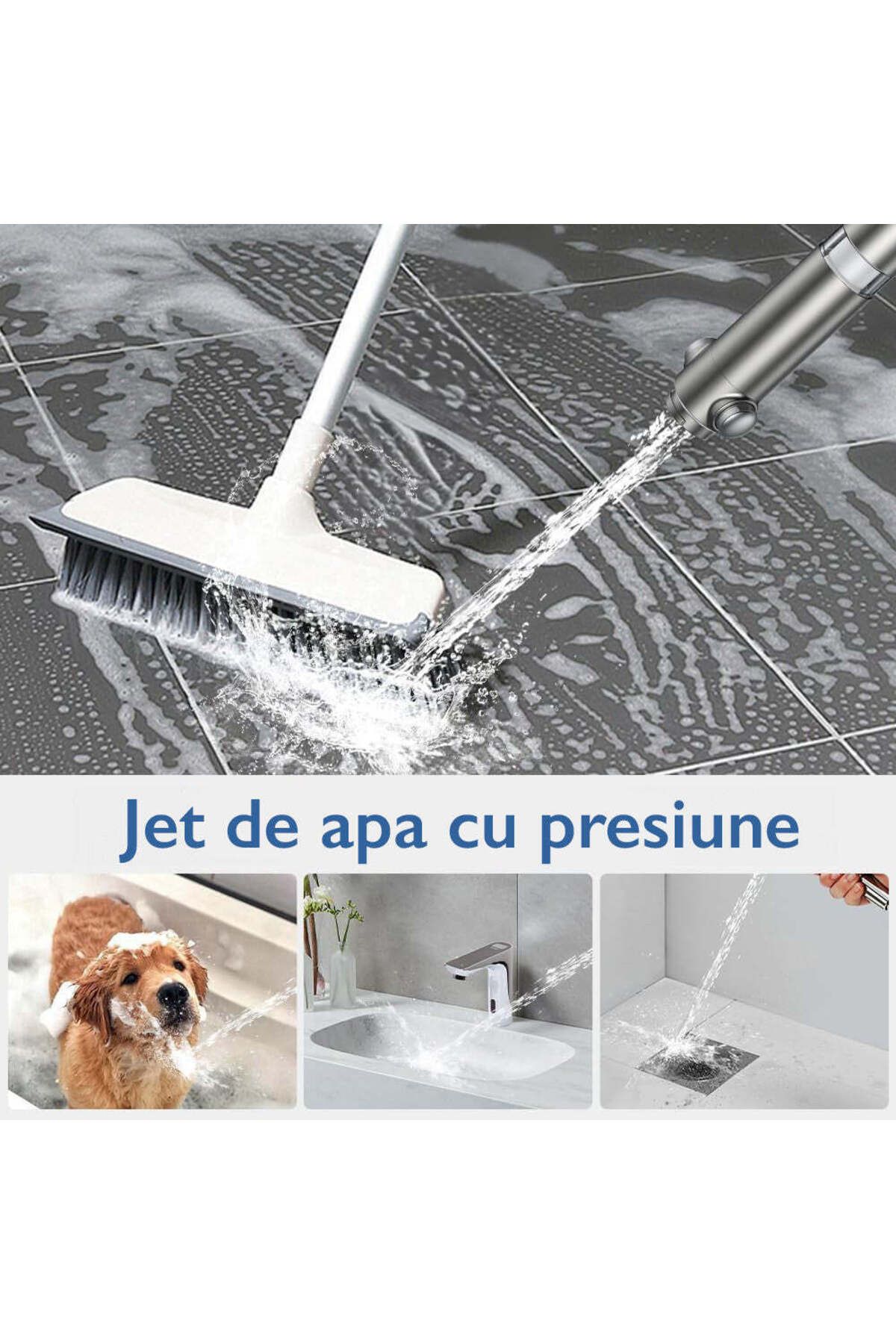 topaqua-Cap de duș HydroMist, gri 7